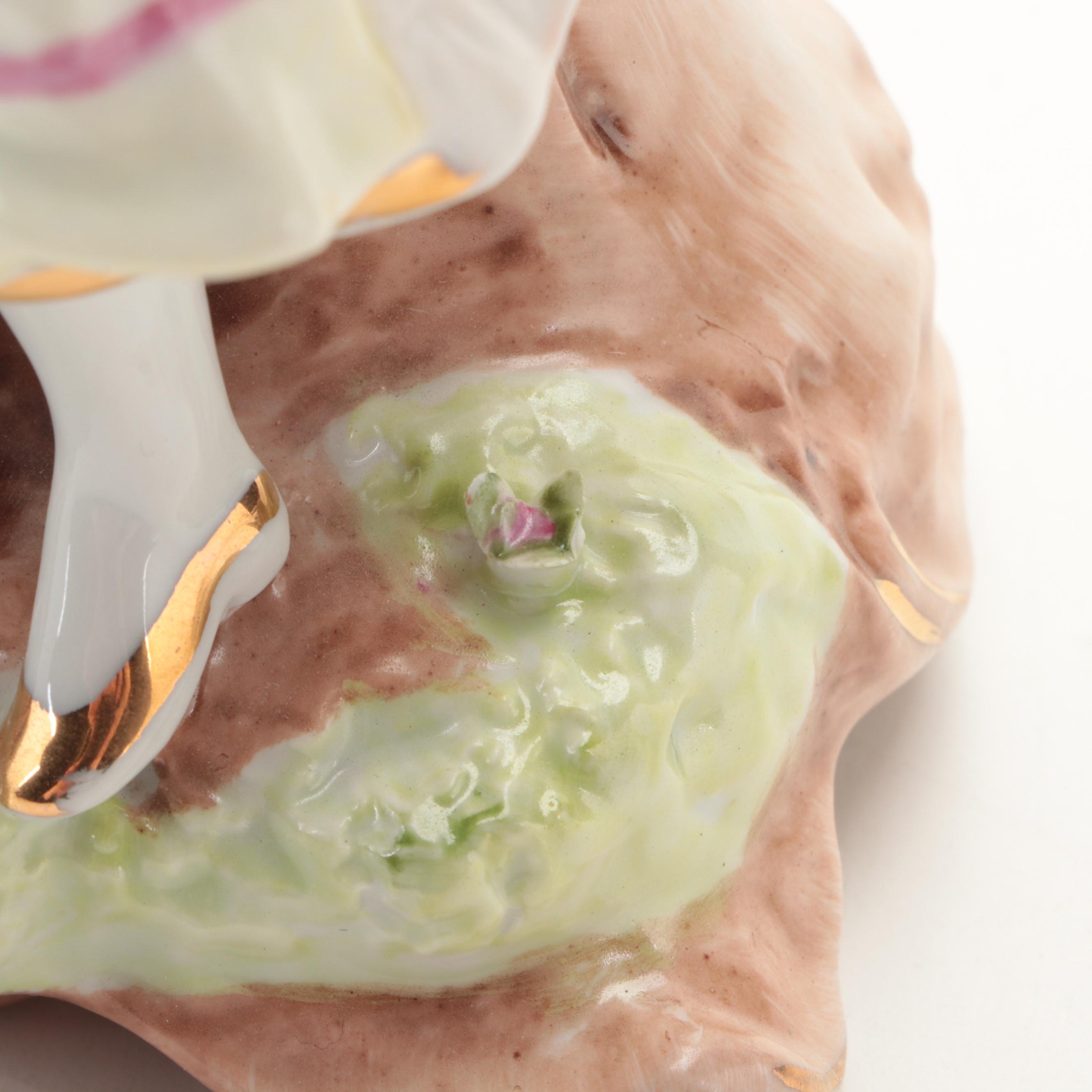 Dresden Style Porcelain Figural Candlesticks