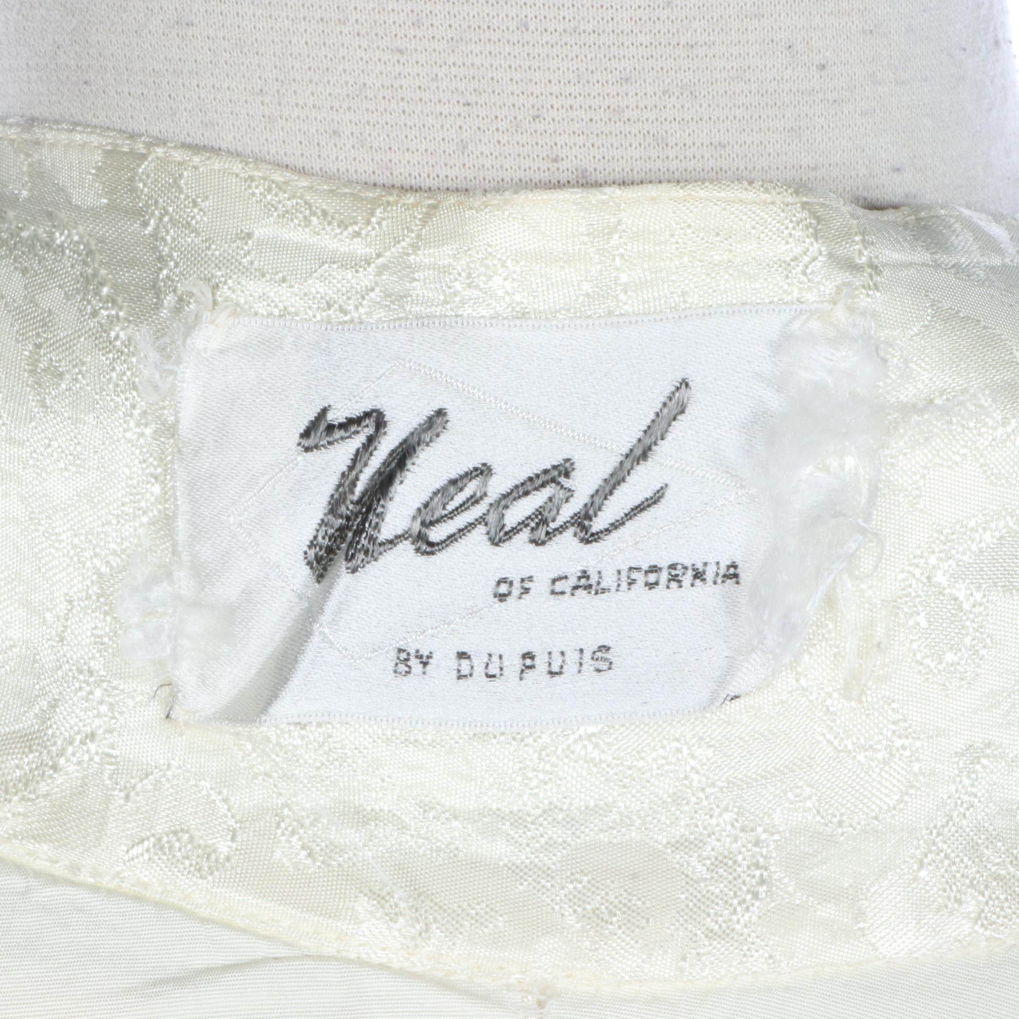 Neal of California by DuPuis Cocktail Coat in Brocade, Mid-20th Century