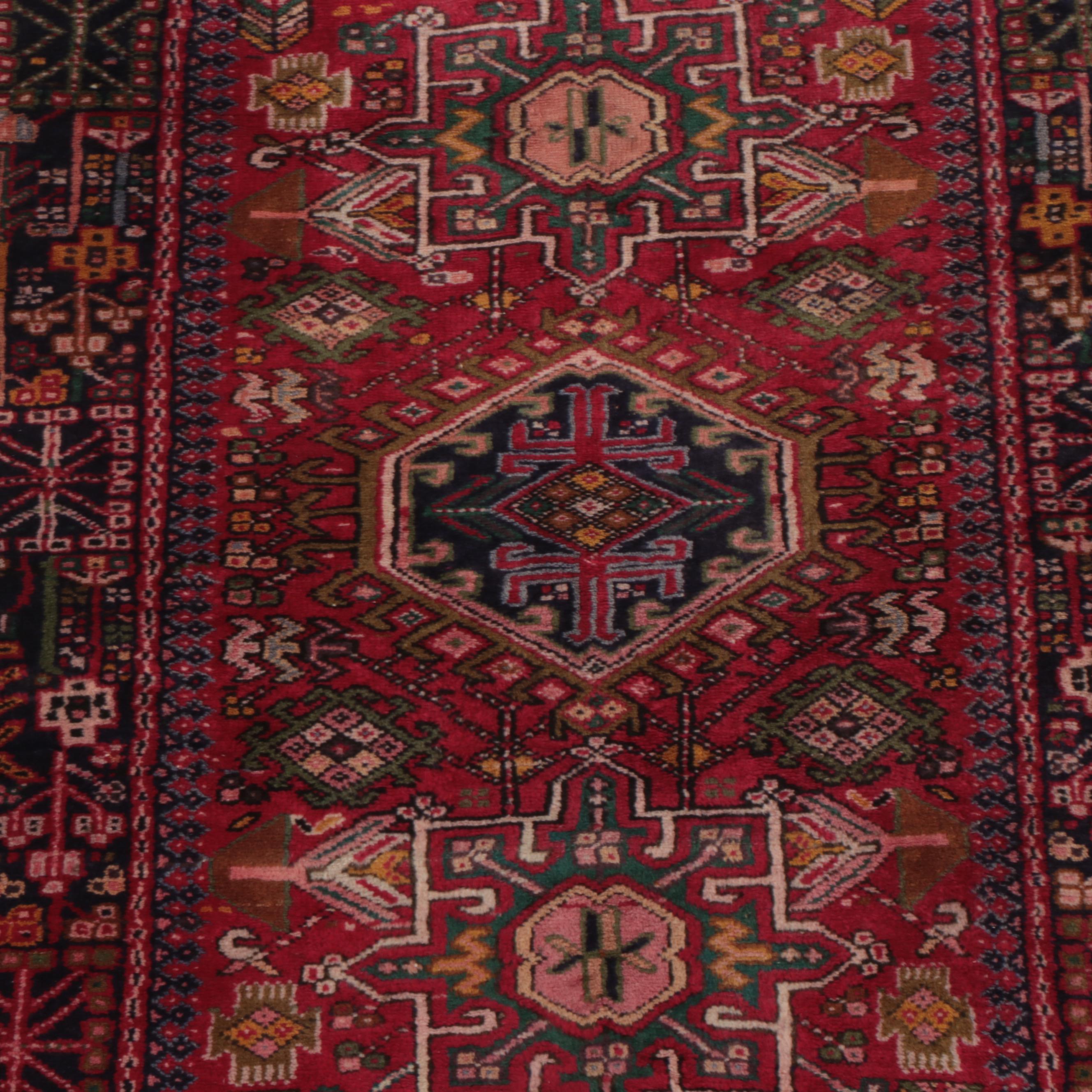 3'6 x 11'1 Hand-Knotted Persian Karaja Long Rug