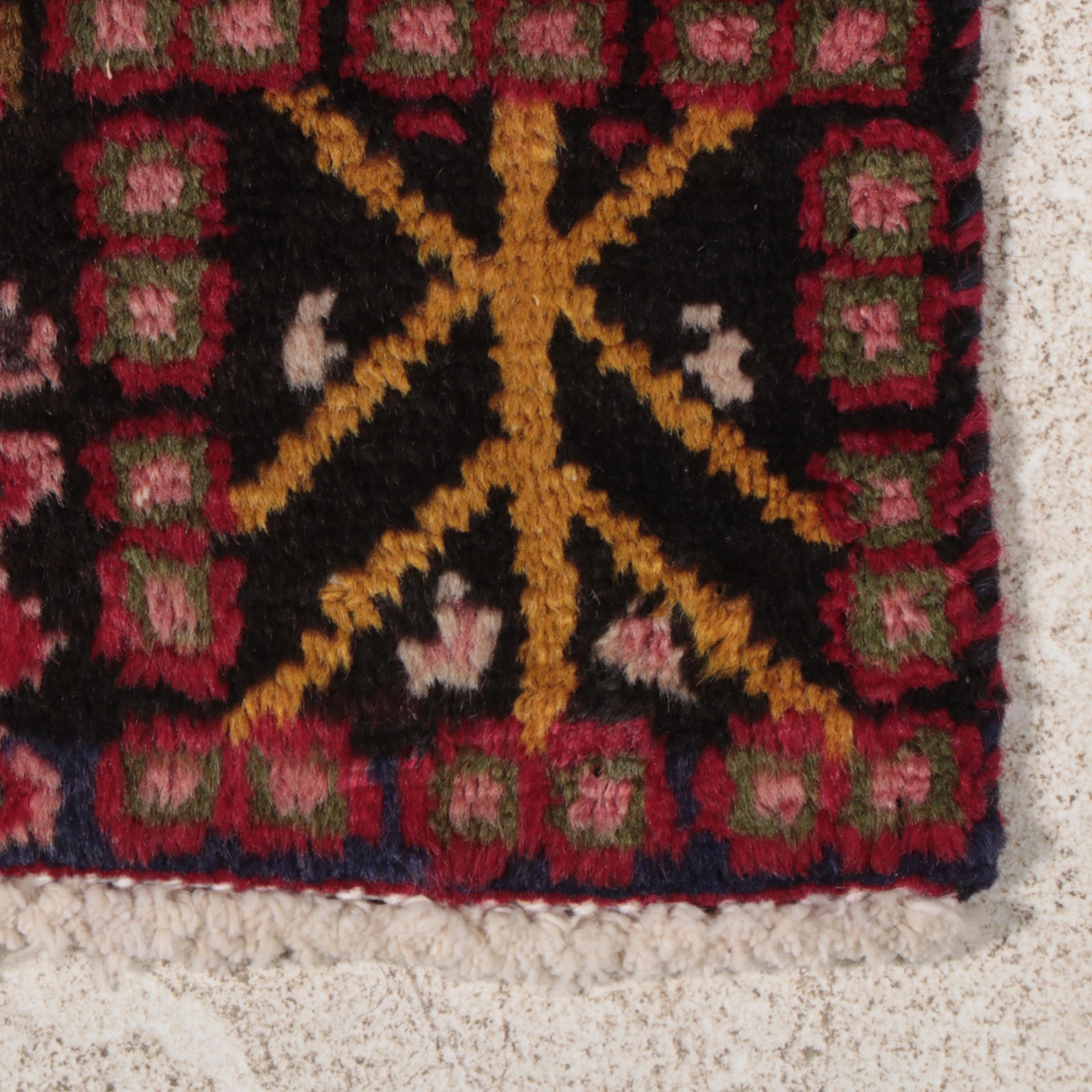 3'6 x 11'1 Hand-Knotted Persian Karaja Long Rug