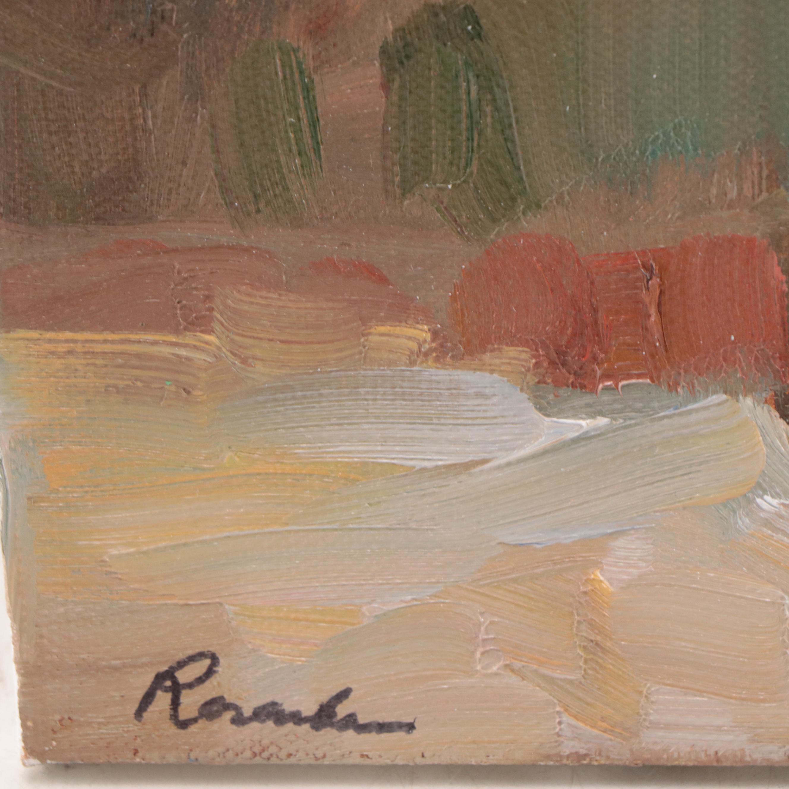 Sally Rosenbaum Still Life Oil Painting of Roses, 21st Century