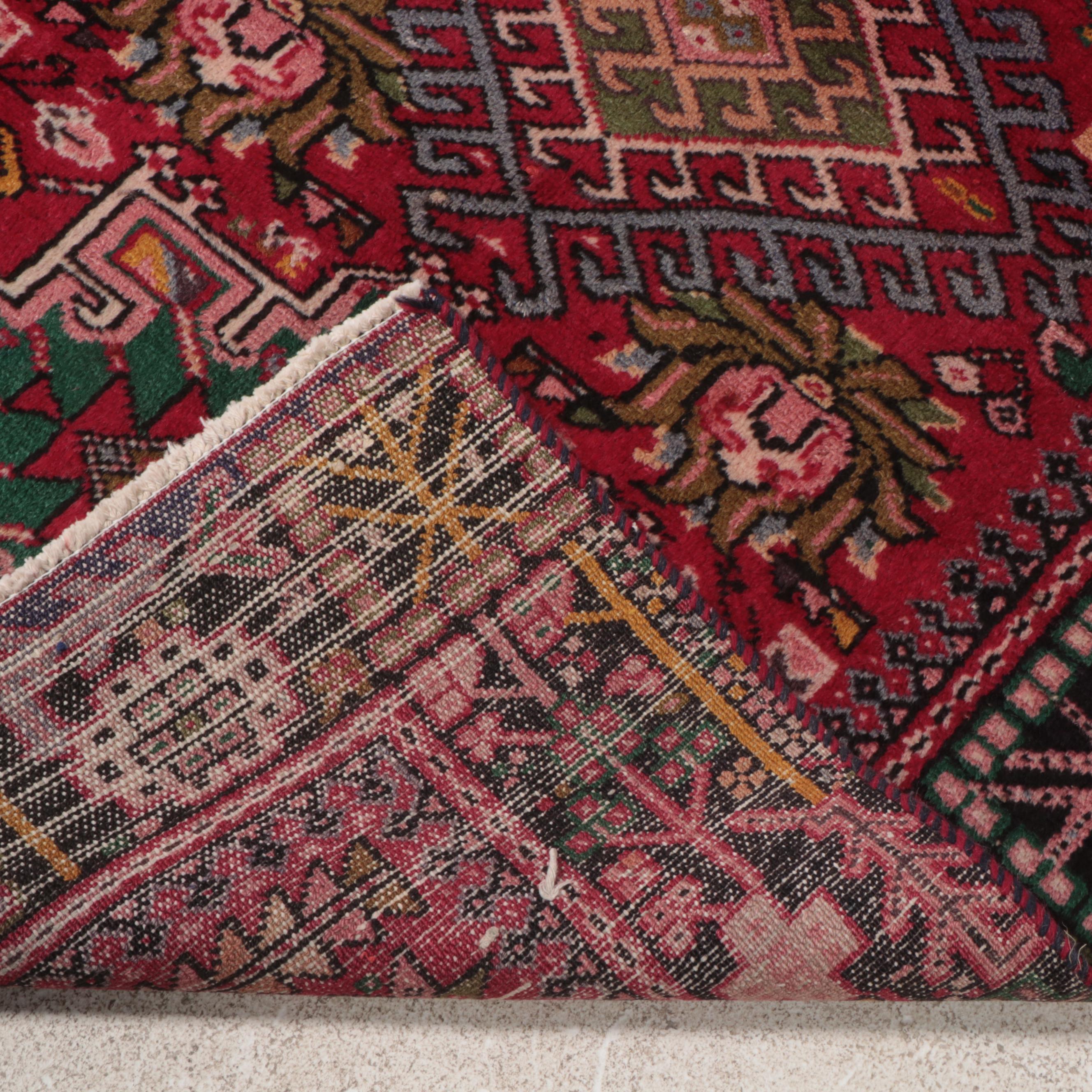 3'6 x 11'1 Hand-Knotted Persian Karaja Long Rug