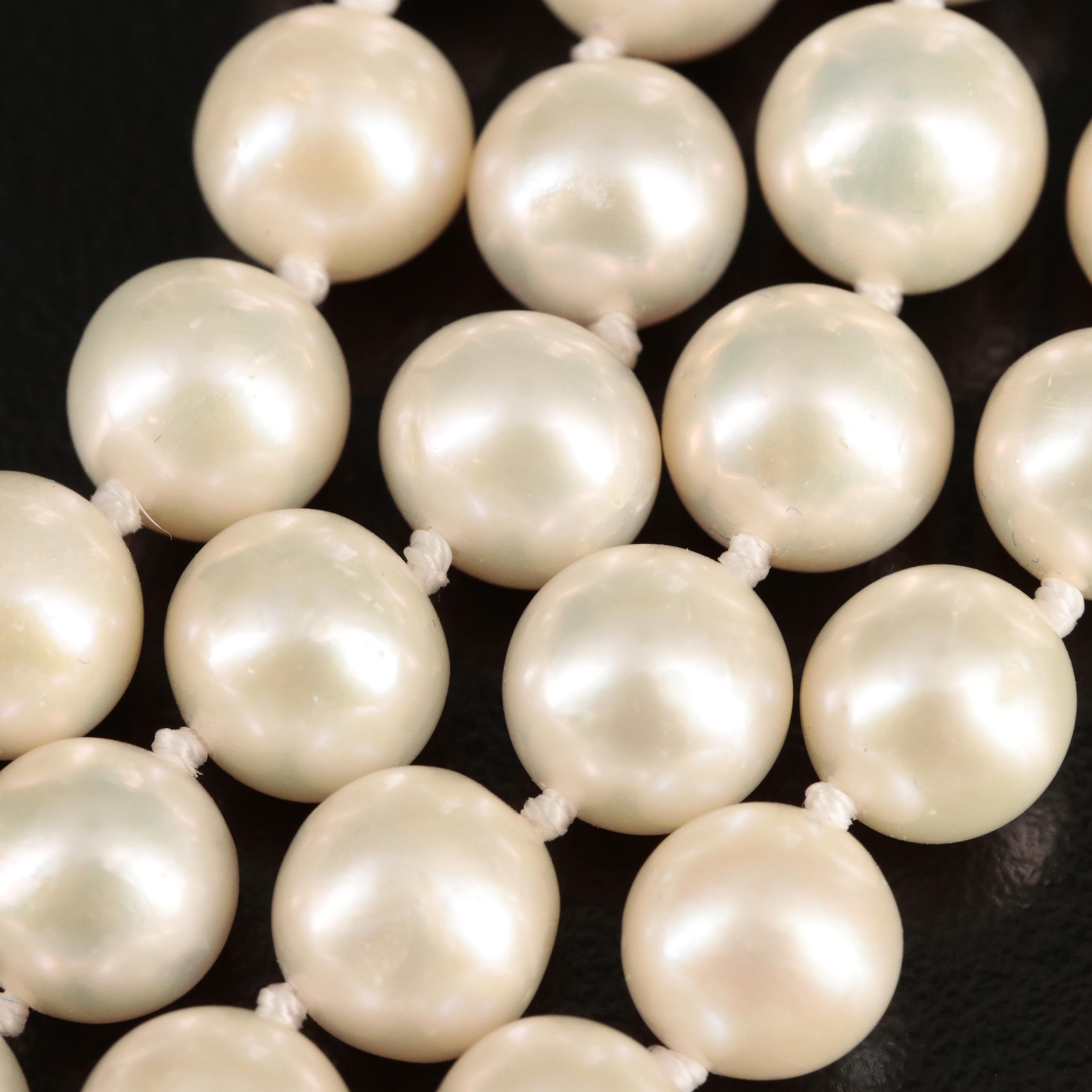 Pearl Necklace with 14K Clasp