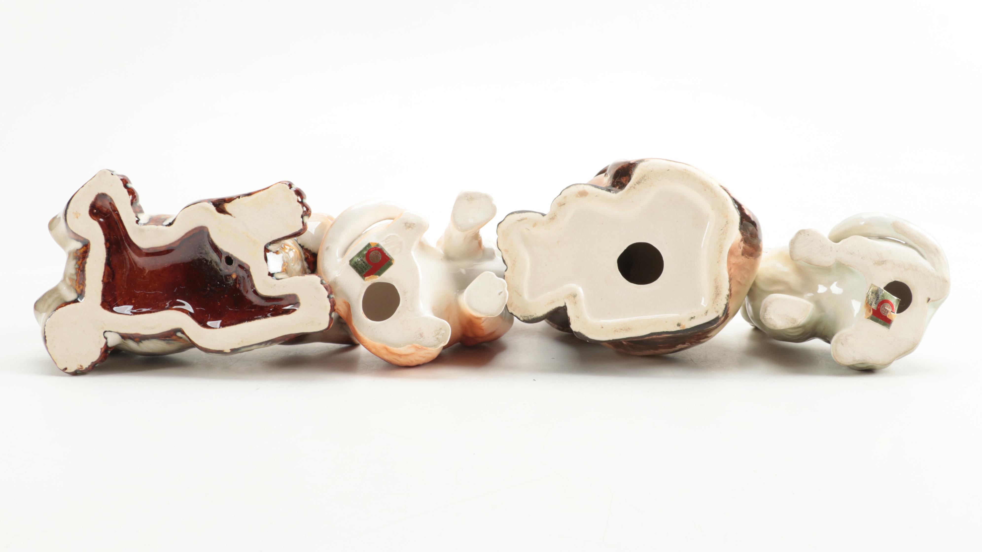 Brinns With Other Ceramic, Bone China, and Plastic Cat Figurines, Mid-20th C.