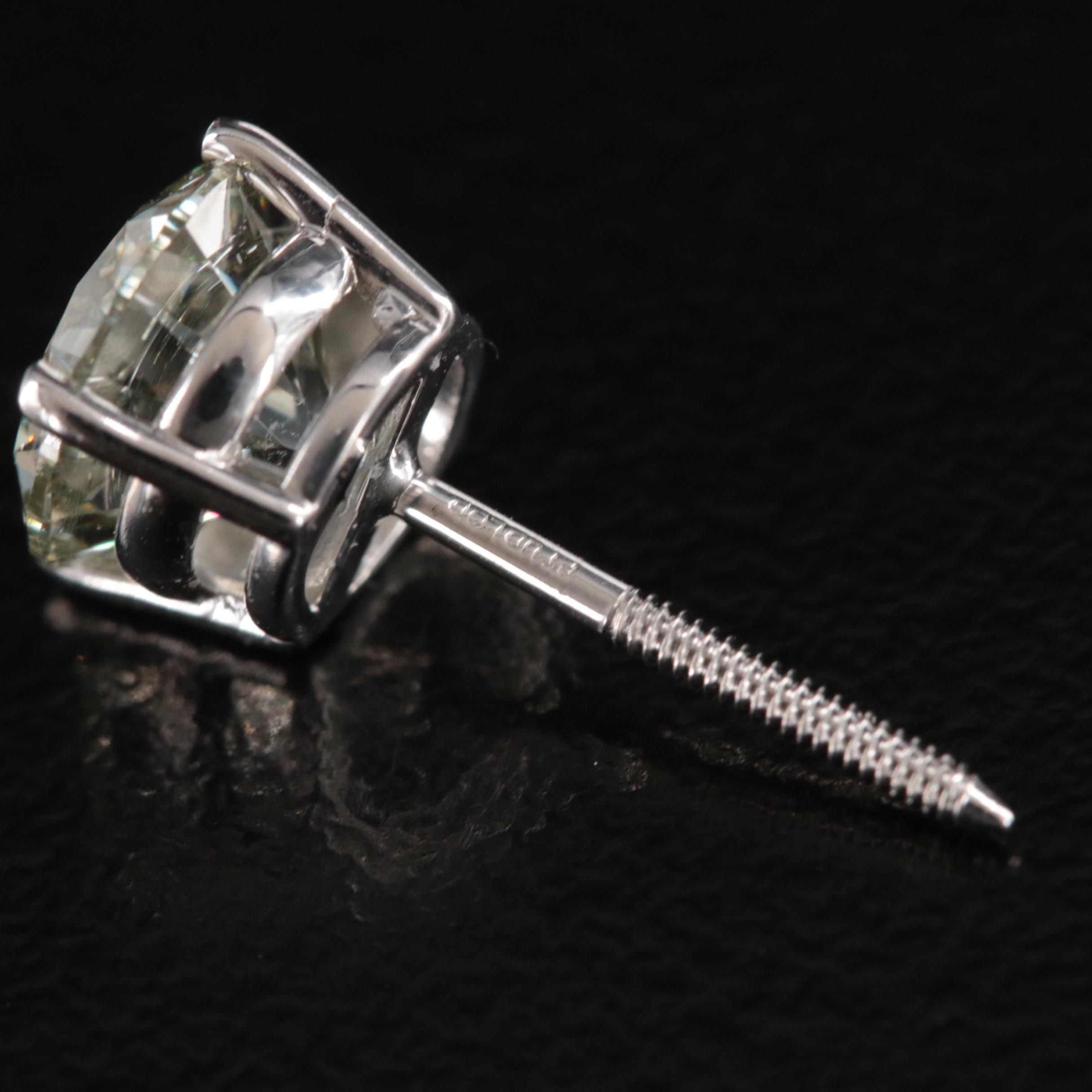 Platinum 2.91 CTW Lab Grown Diamond Stud Earrings