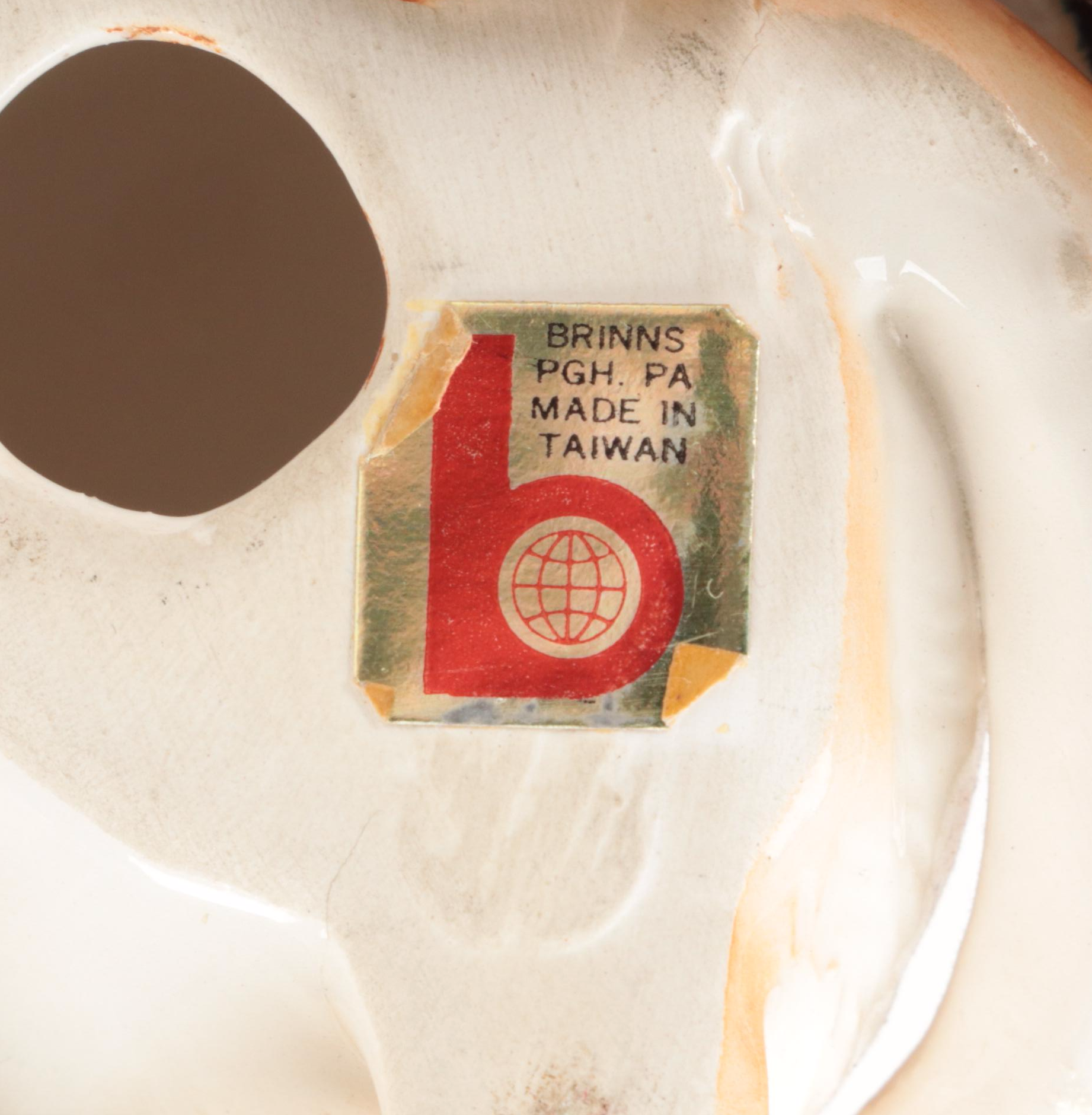 Brinns With Other Ceramic, Bone China, and Plastic Cat Figurines, Mid-20th C.