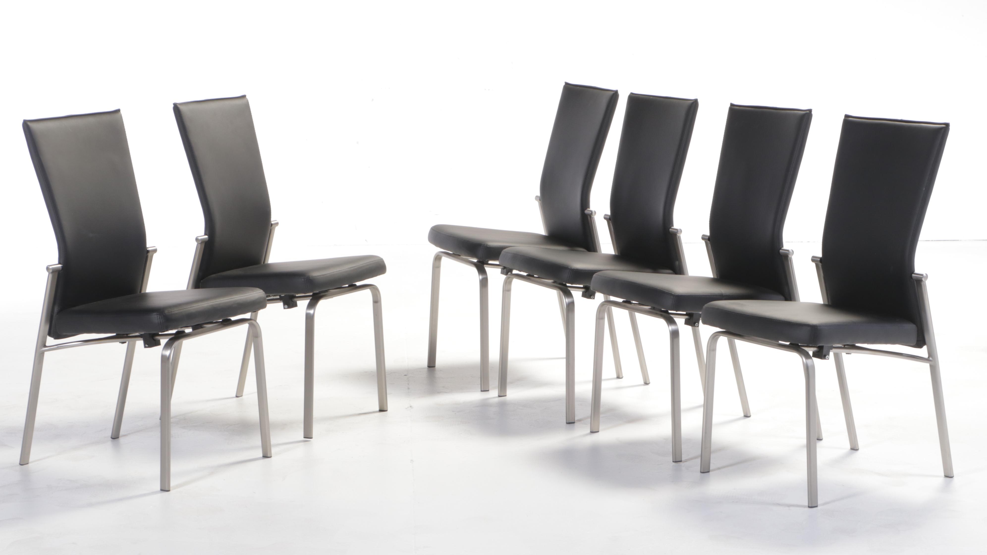 Seven-Piece Modernist Style Dining Set, Including Chintaly Imports