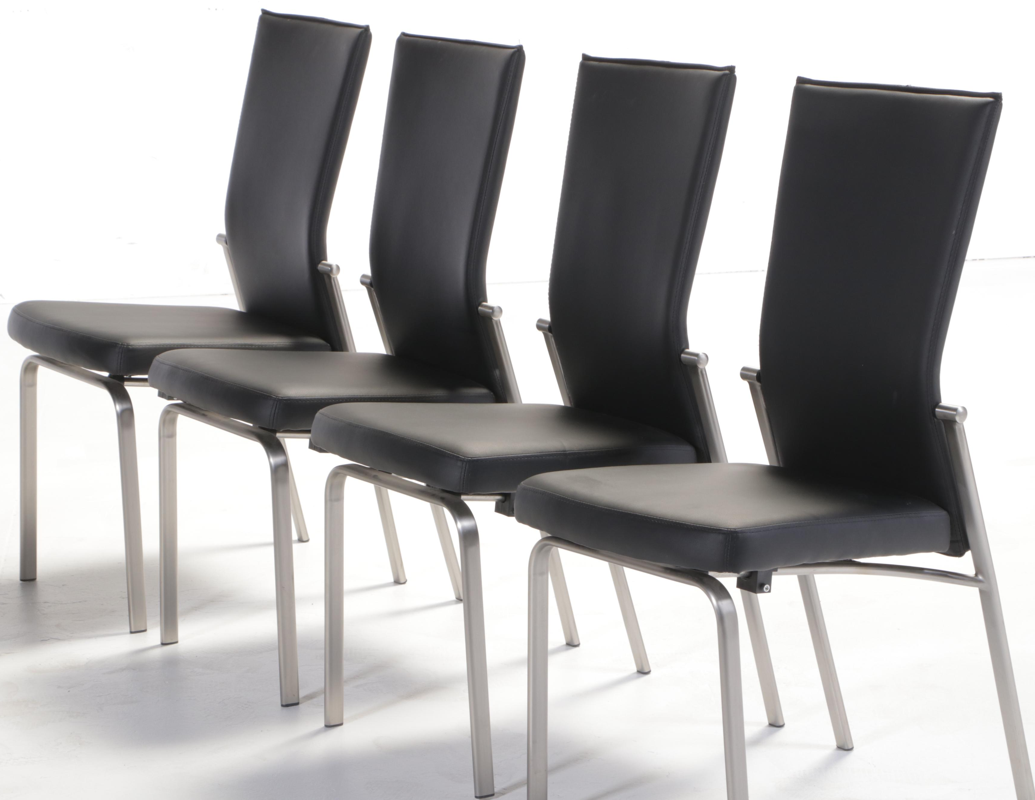 Seven-Piece Modernist Style Dining Set, Including Chintaly Imports