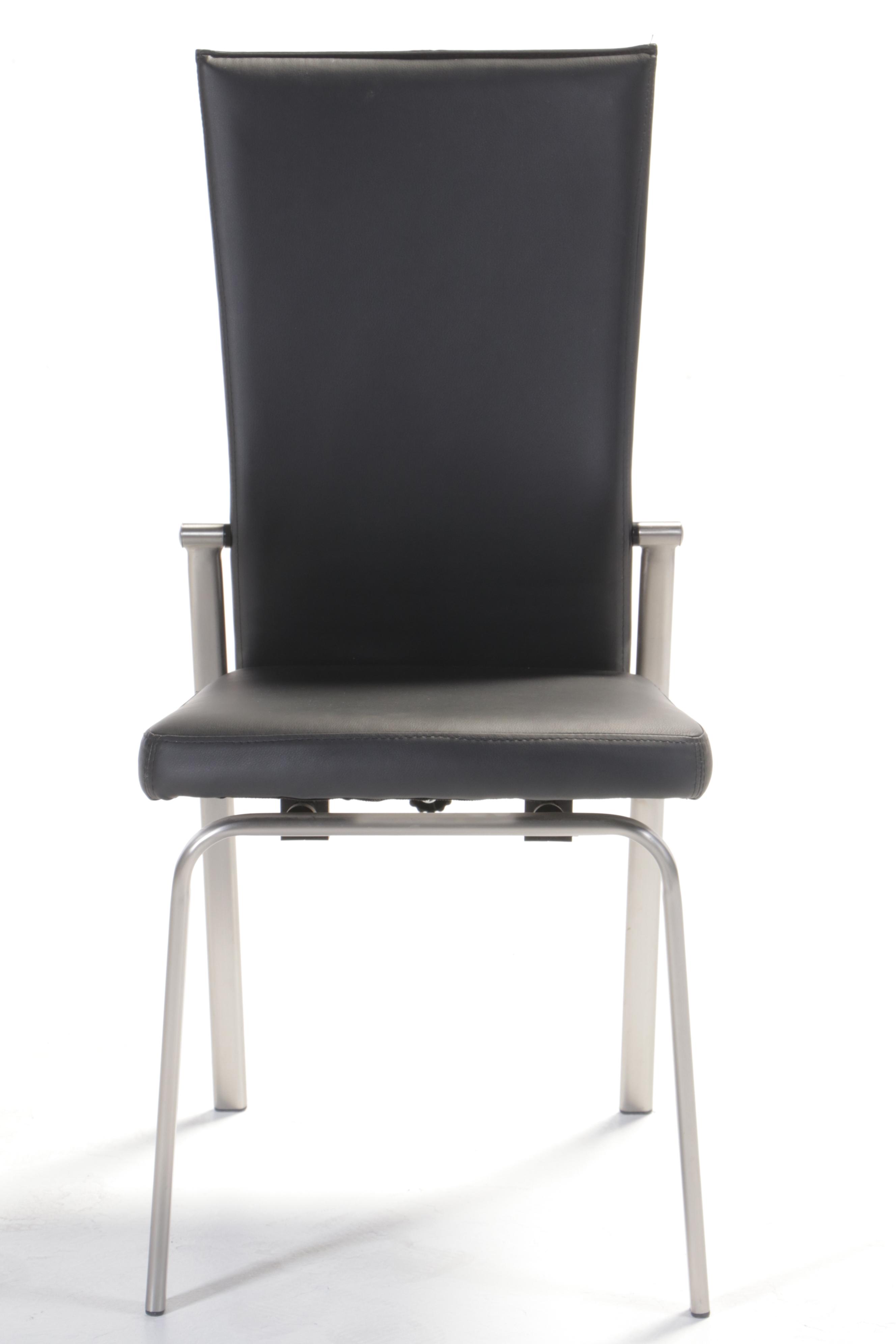 Seven-Piece Modernist Style Dining Set, Including Chintaly Imports