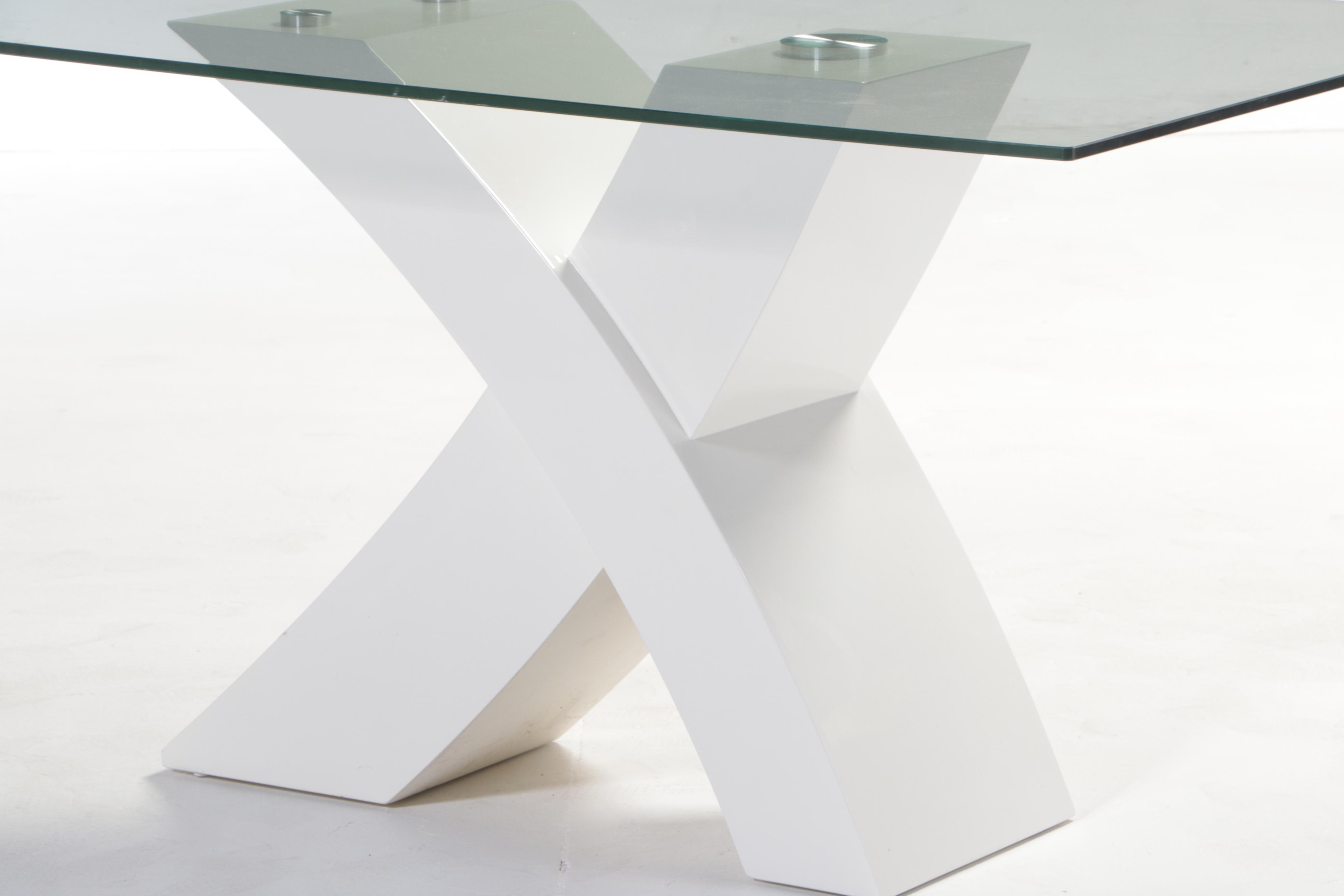 Seven-Piece Modernist Style Dining Set, Including Chintaly Imports