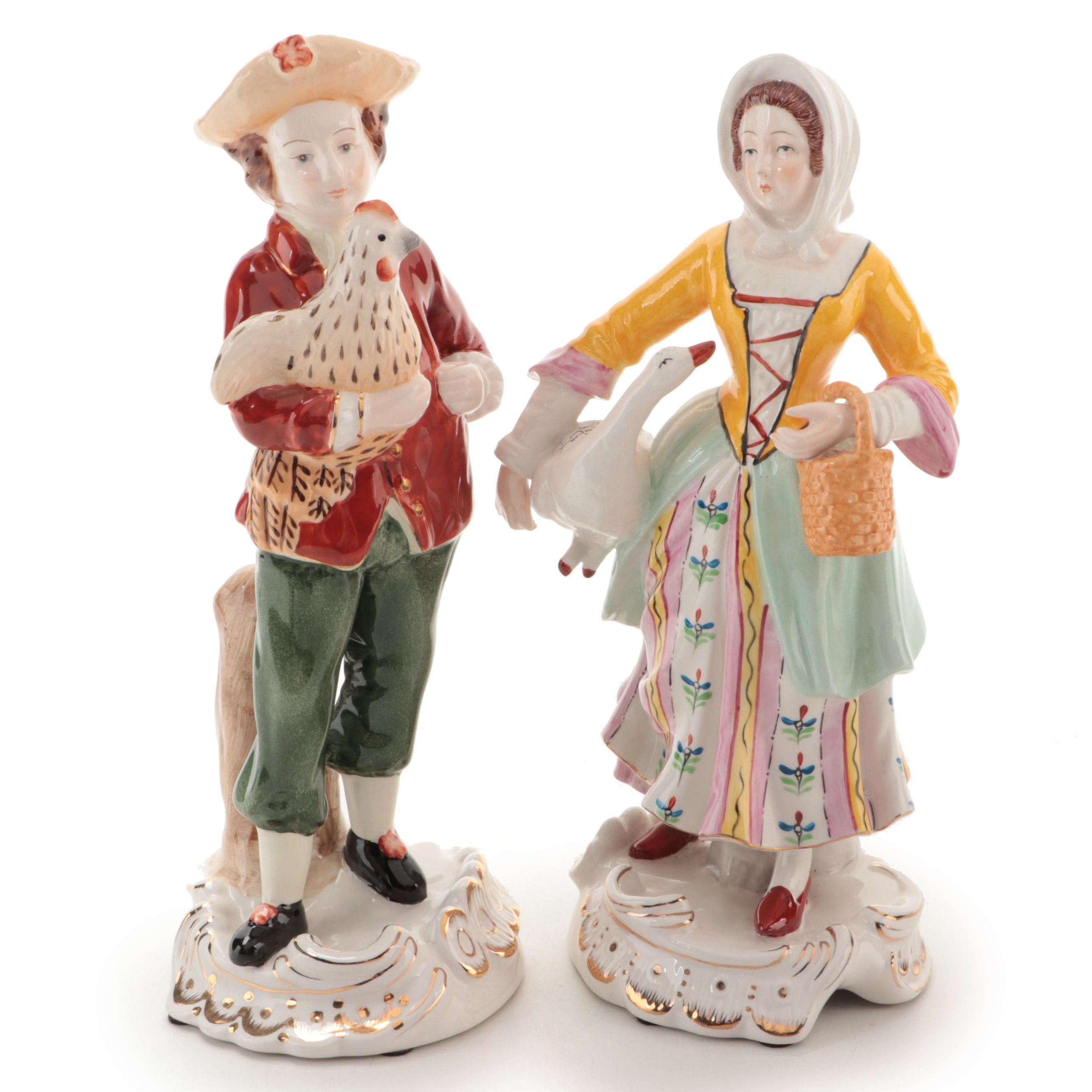 Dresden Style Porcelain Figurines