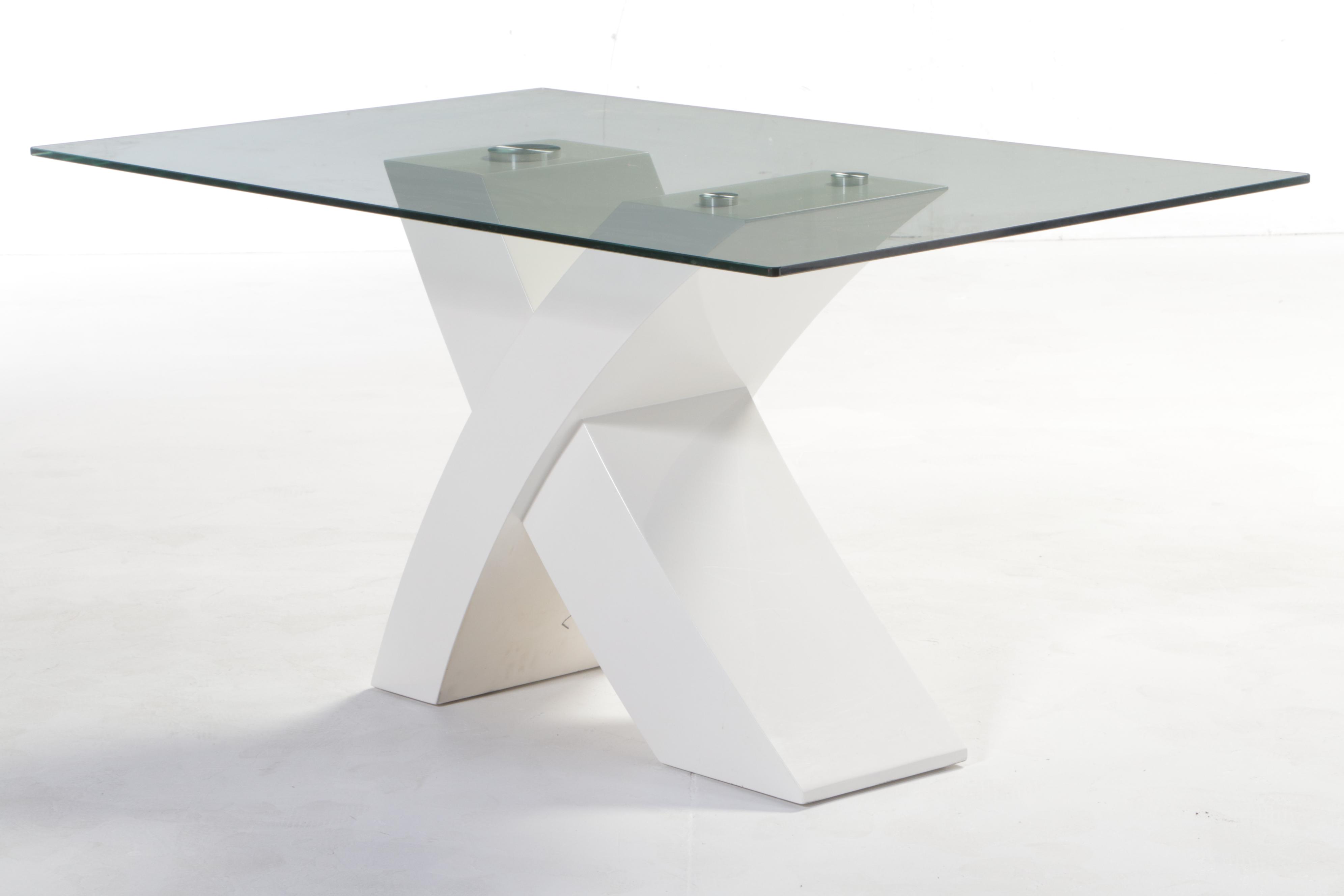 Seven-Piece Modernist Style Dining Set, Including Chintaly Imports