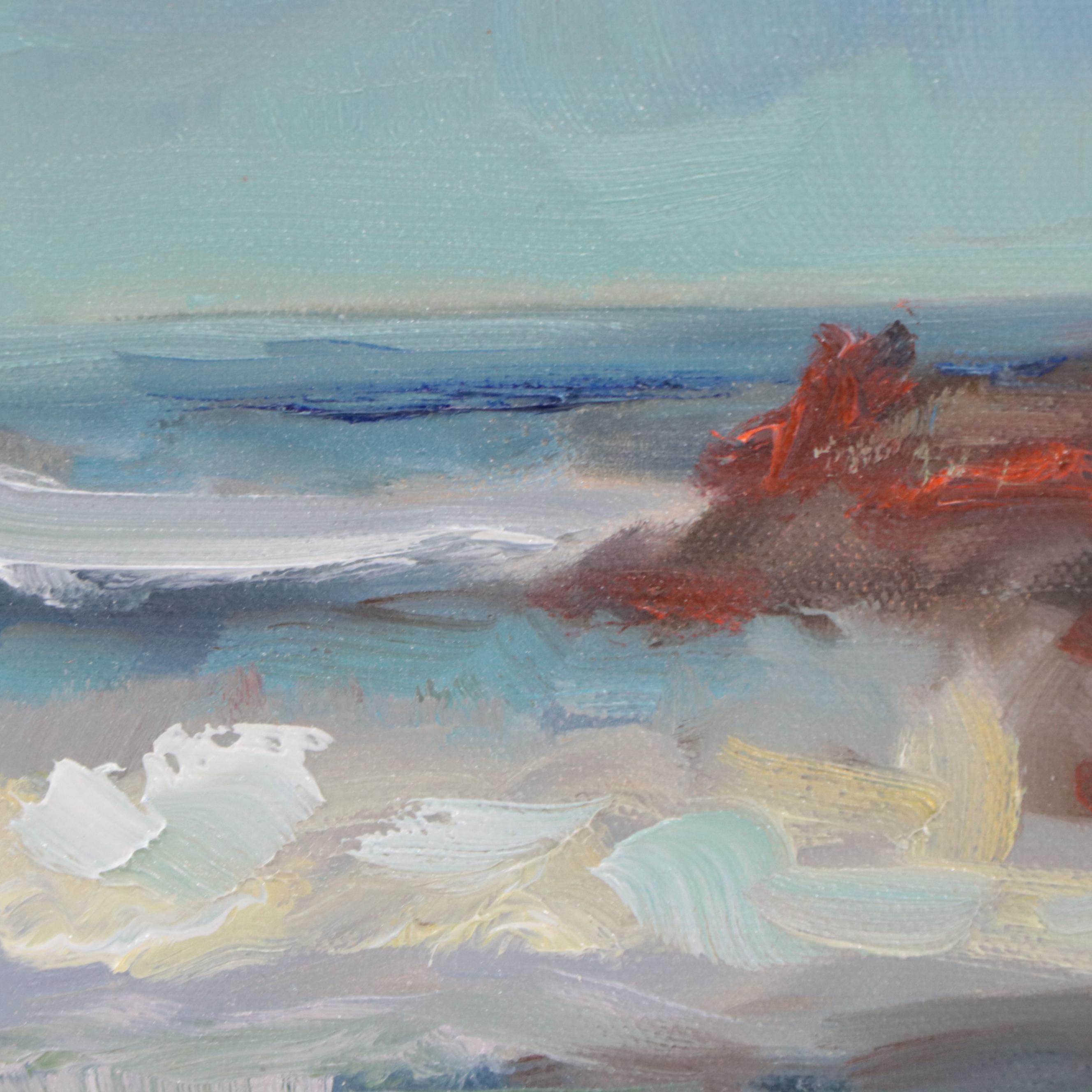 Sally Rosenbaum Seascape Oil Painting, 21st Century