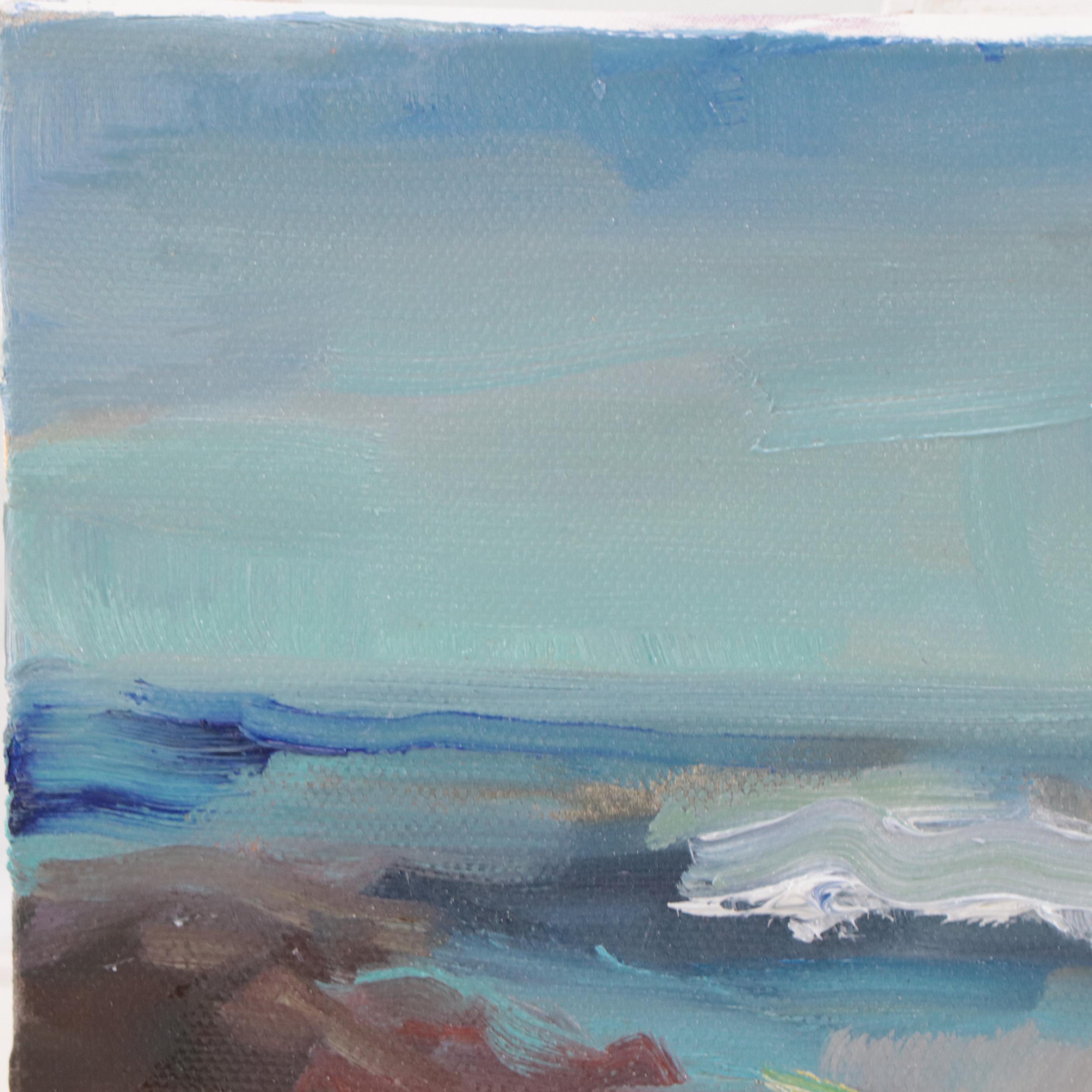 Sally Rosenbaum Seascape Oil Painting, 21st Century