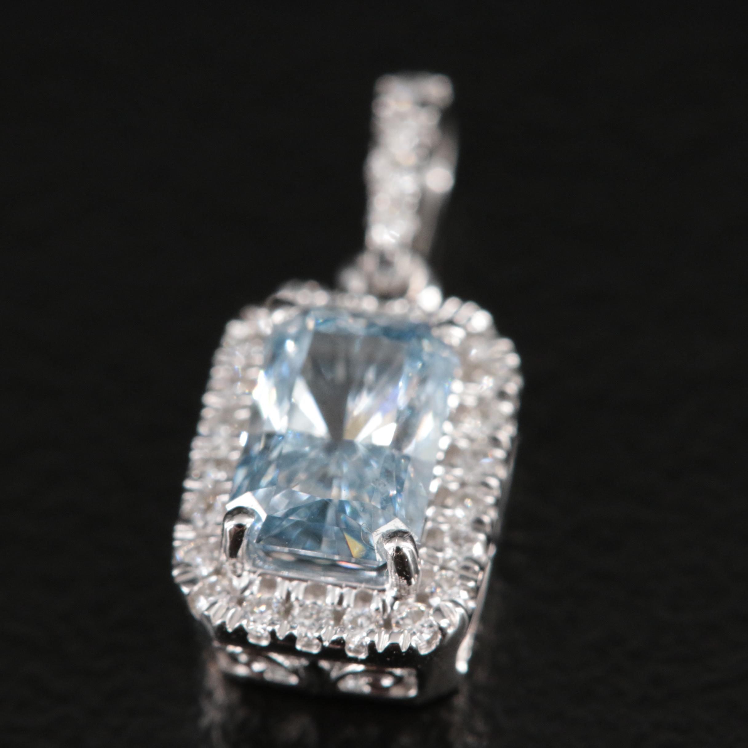 14K 0.62 CTW Lab Grown Diamond Pendant