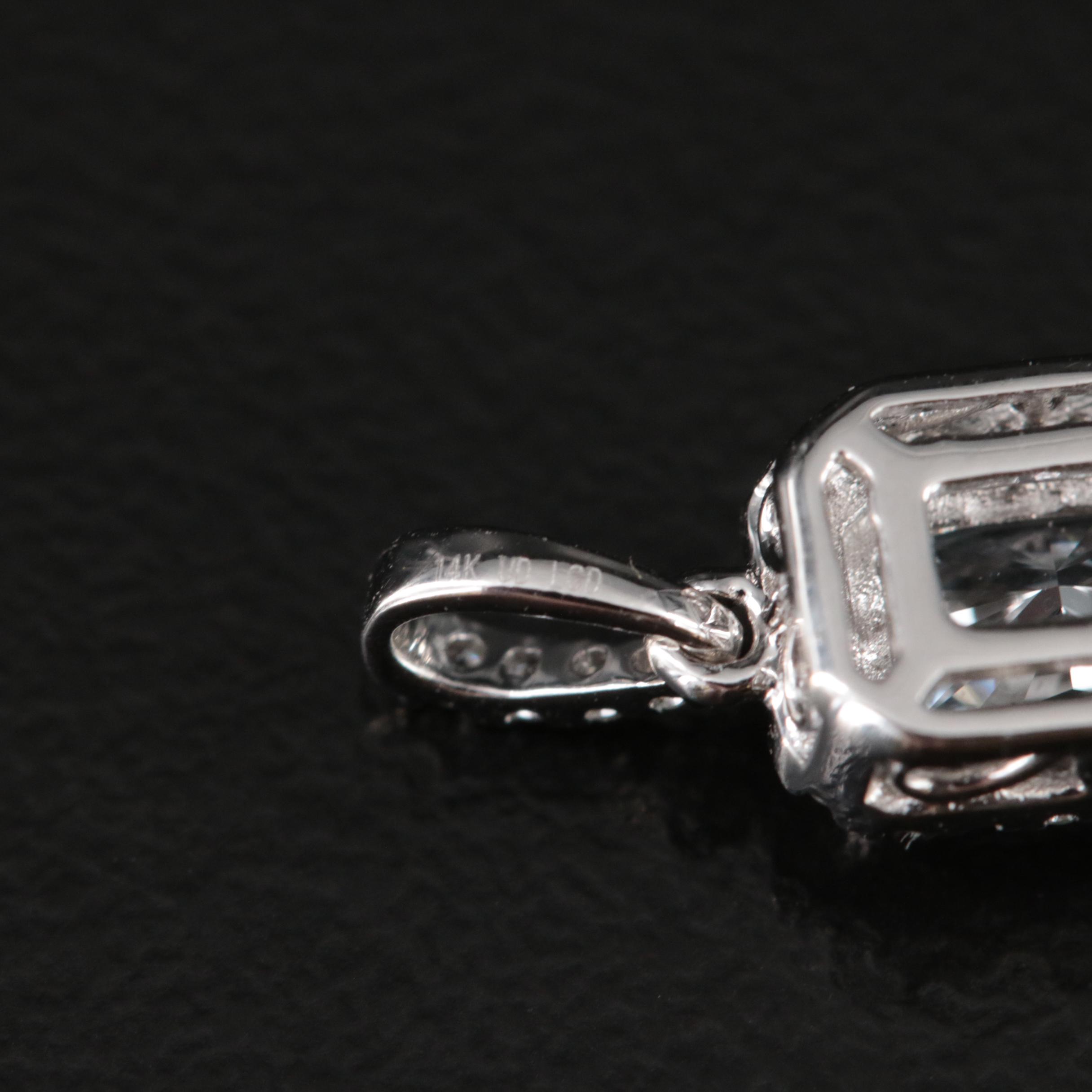 14K 0.62 CTW Lab Grown Diamond Pendant