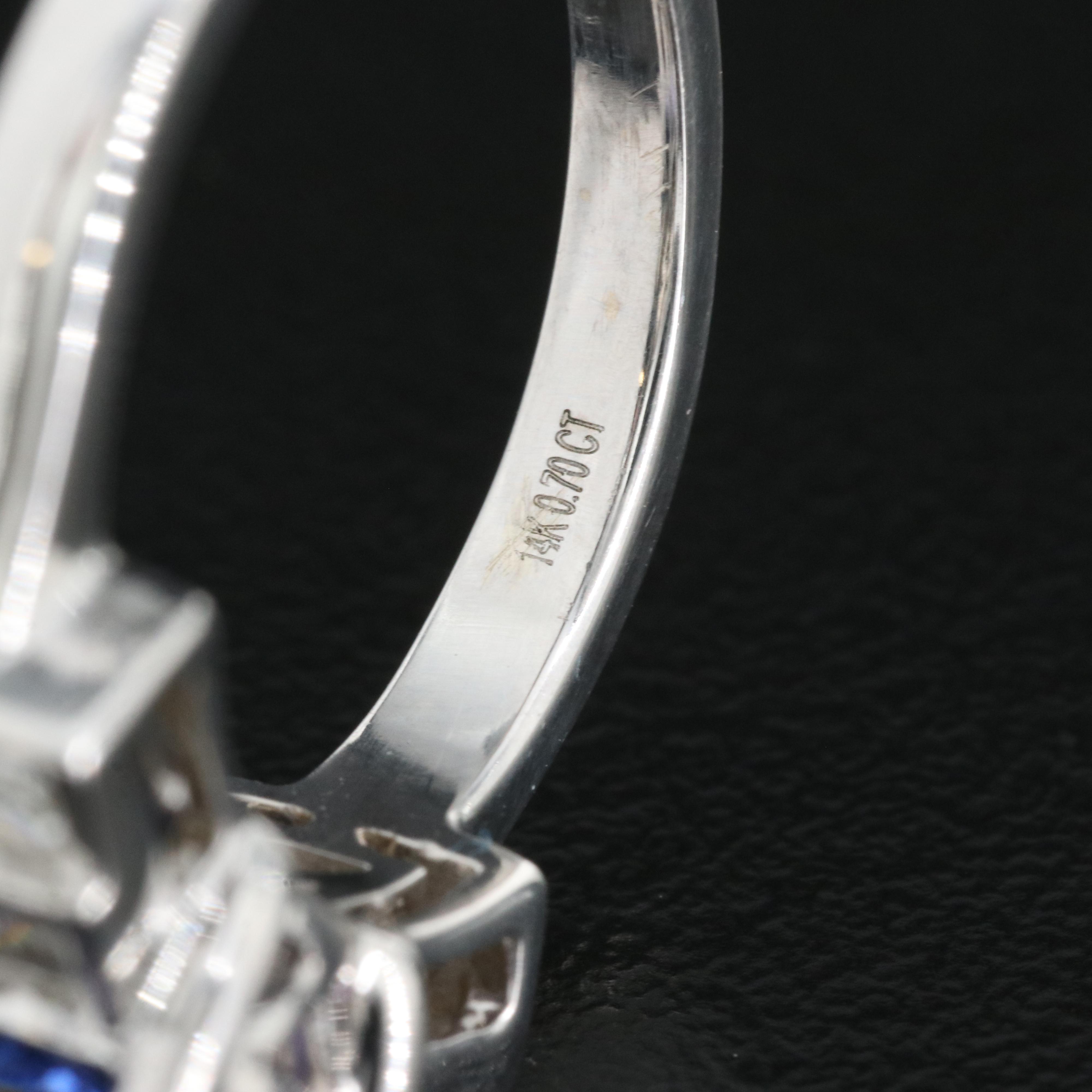 14K 3.26 CT Tanzanite and Diamond Ring