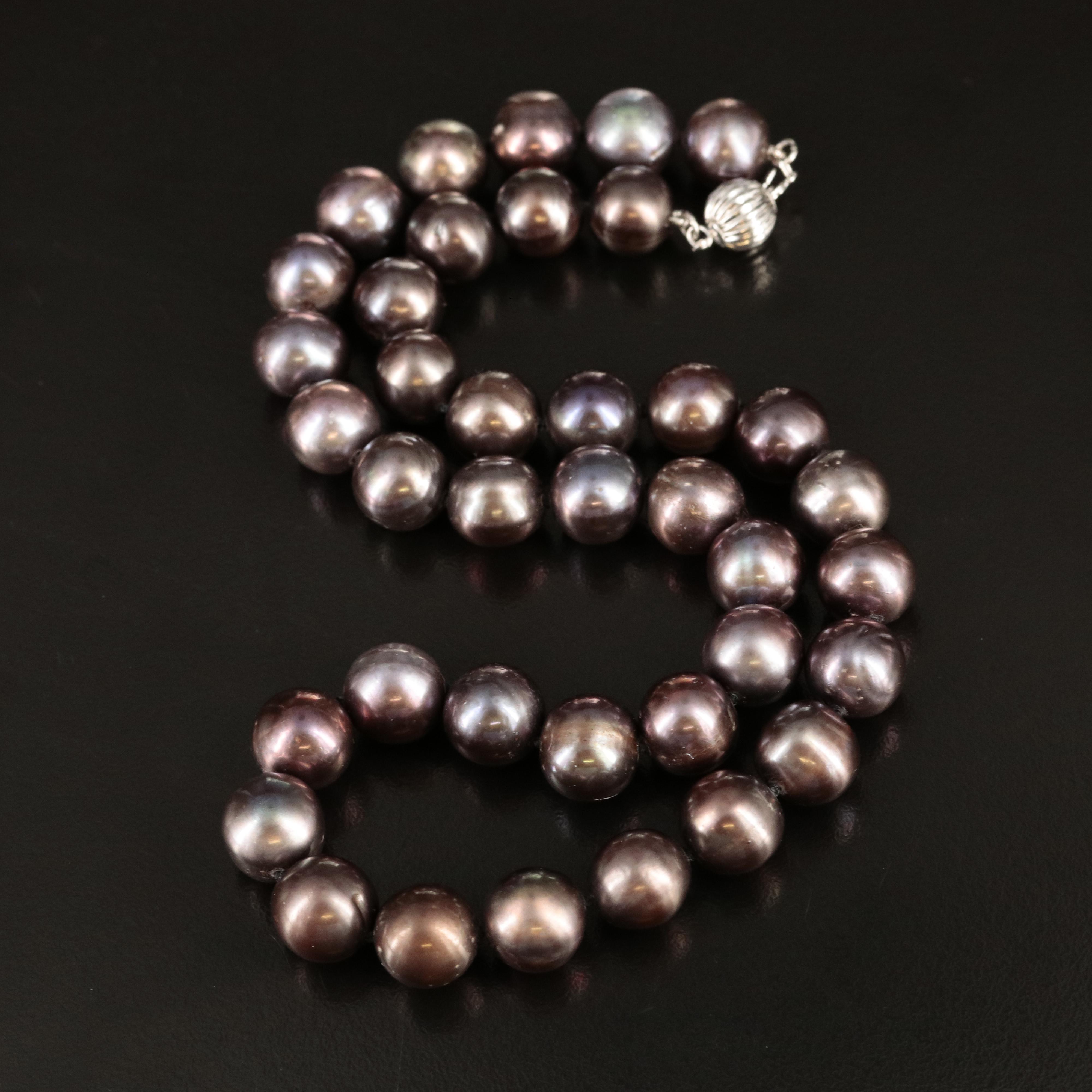 10.50 - 11.00 mm Pearl Necklace with 14K Clasp