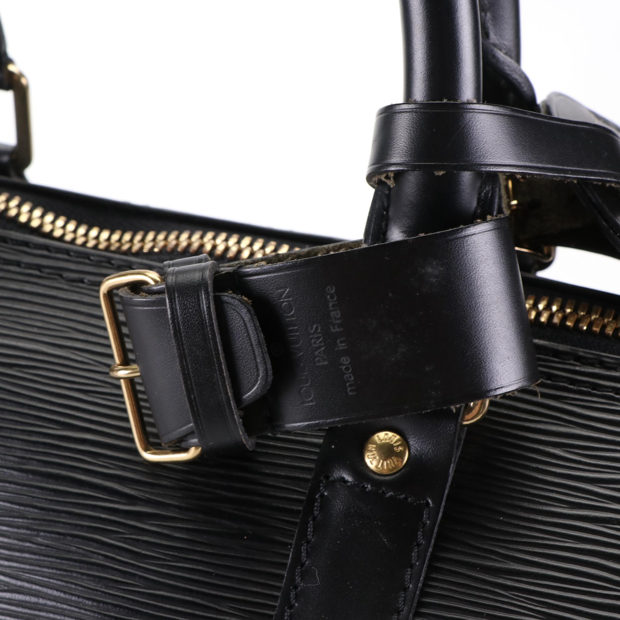 Louis Vuitton Keepall 45 in Black Epi Leather