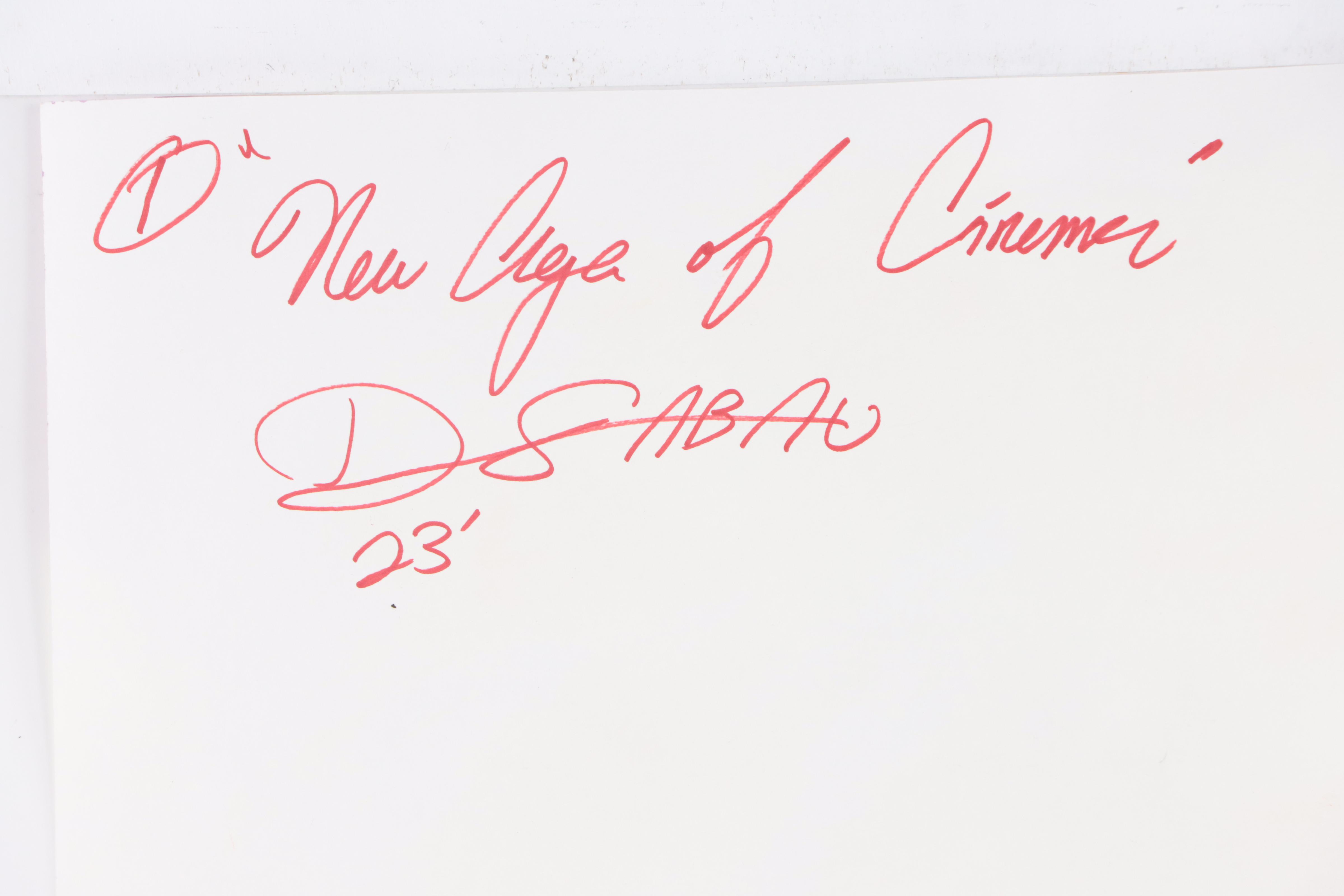 Dan Sabau Watercolor Painting "New Age of Cinema," 2023