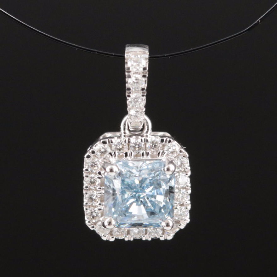 14K 0.60 CTW Lab Grown Diamond Pendant