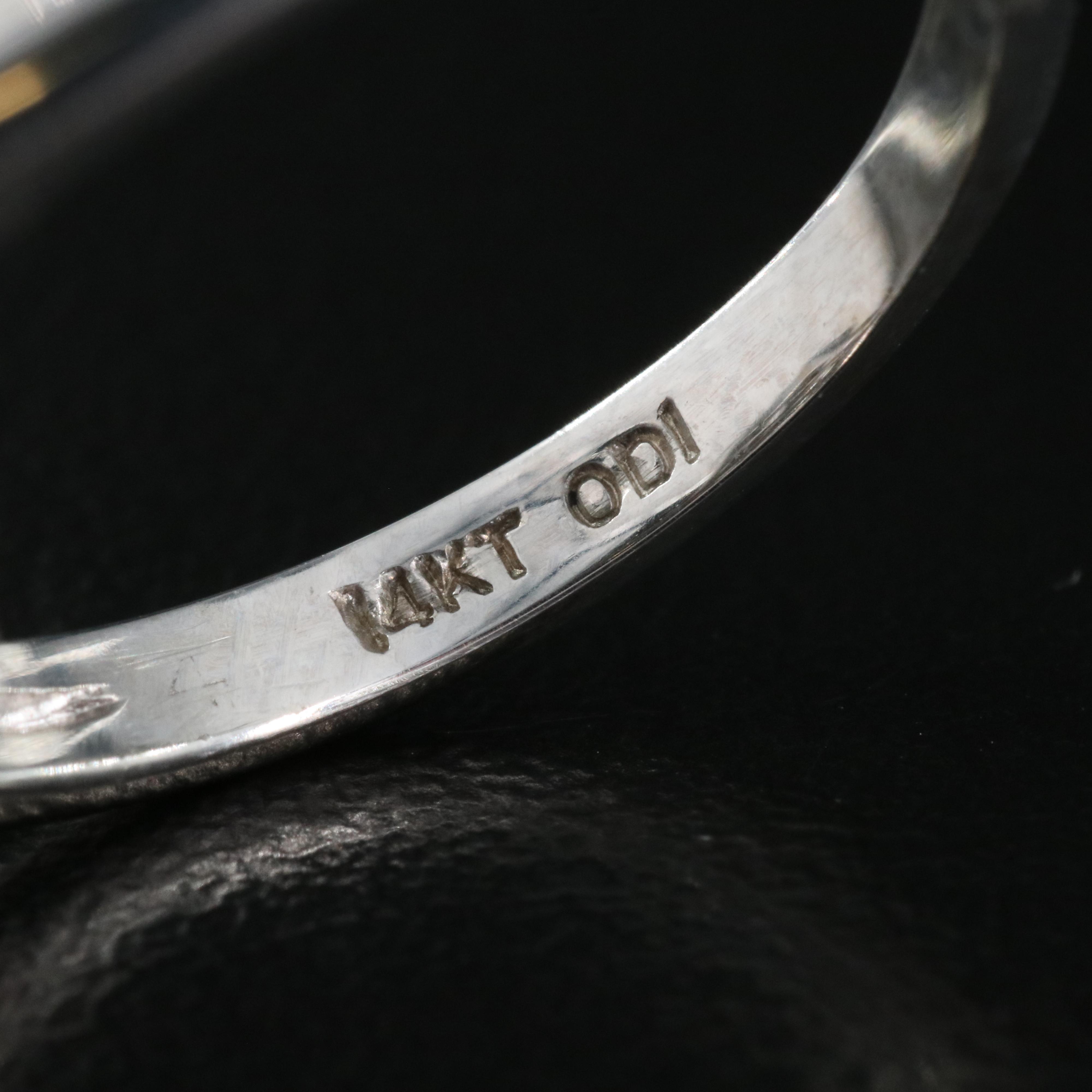 14K 0.36 CTW Diamond and Emerald Cluster Ring