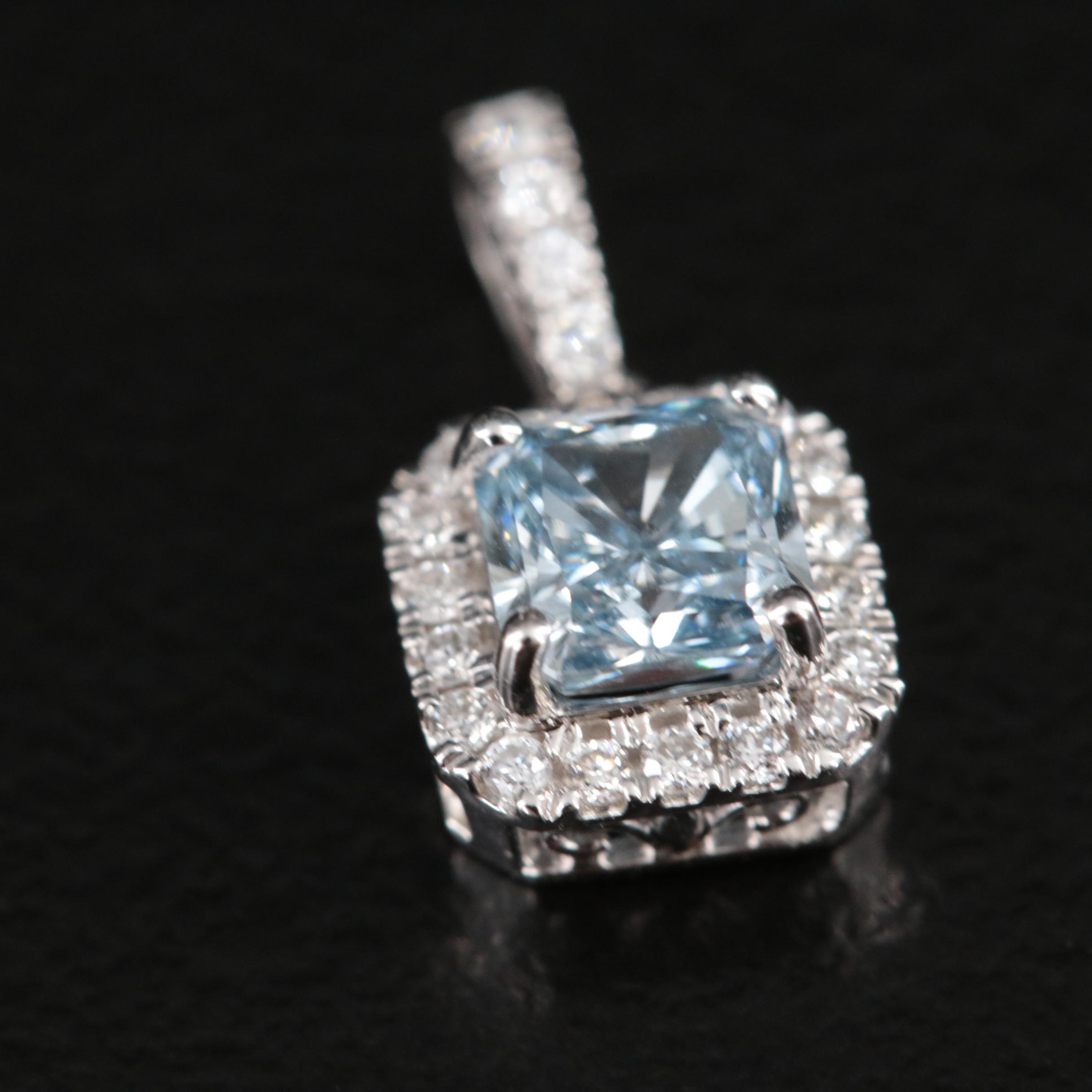 14K 0.60 CTW Lab Grown Diamond Pendant