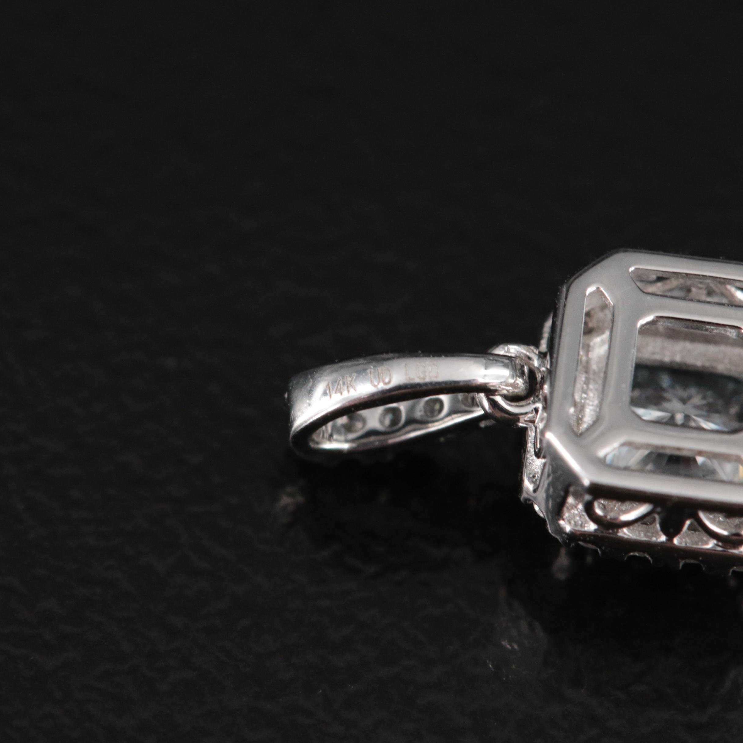 14K 0.60 CTW Lab Grown Diamond Pendant