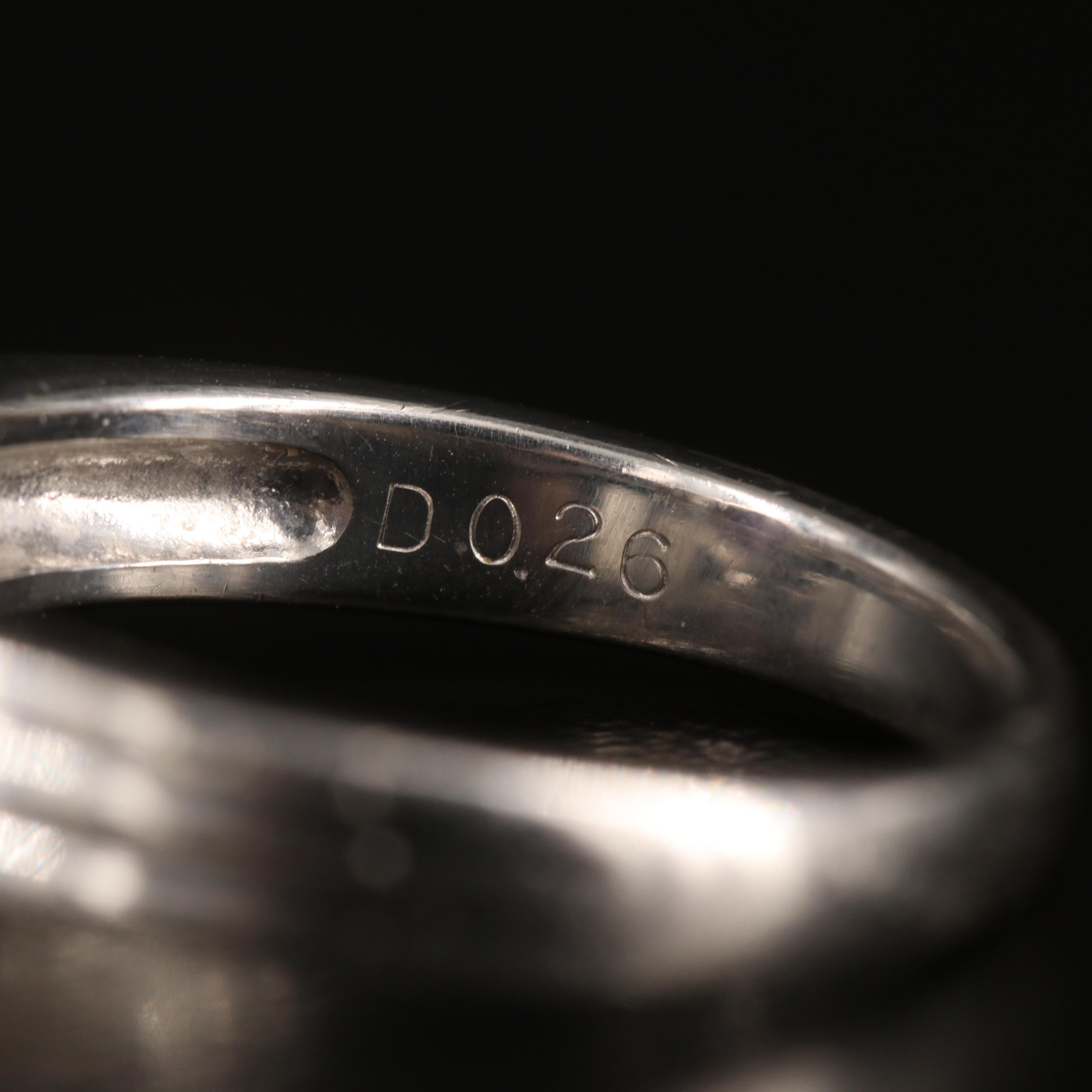 Platinum 4.20 CT Star Sapphire and Diamond Ring