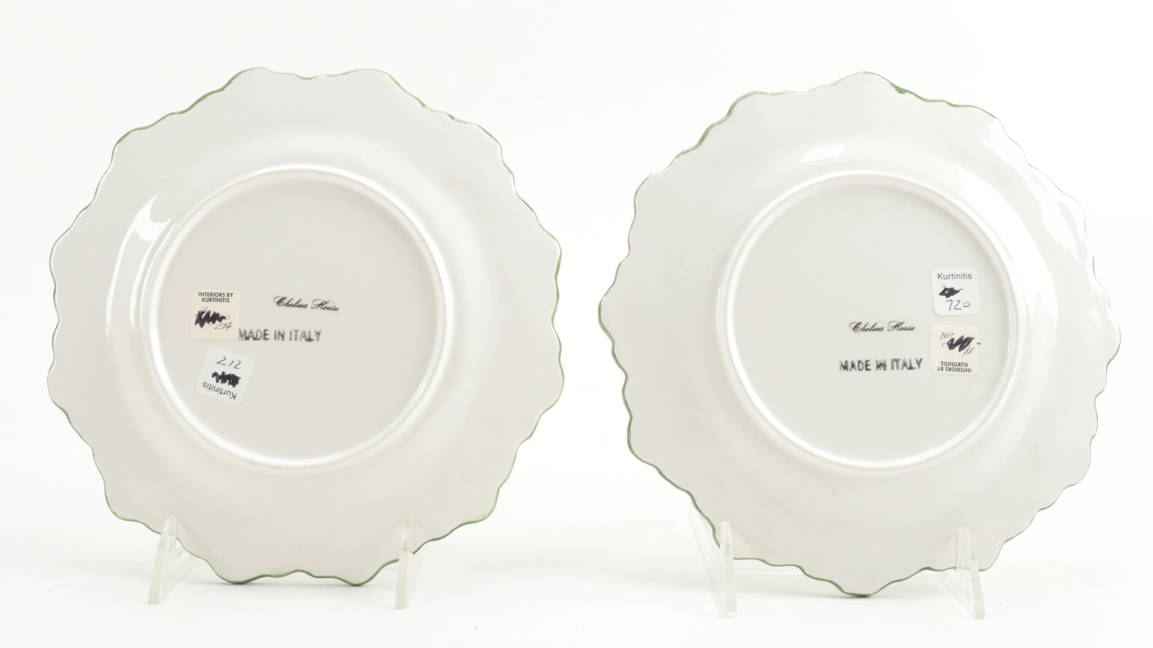 Chelsea House Italian Majolica Plates