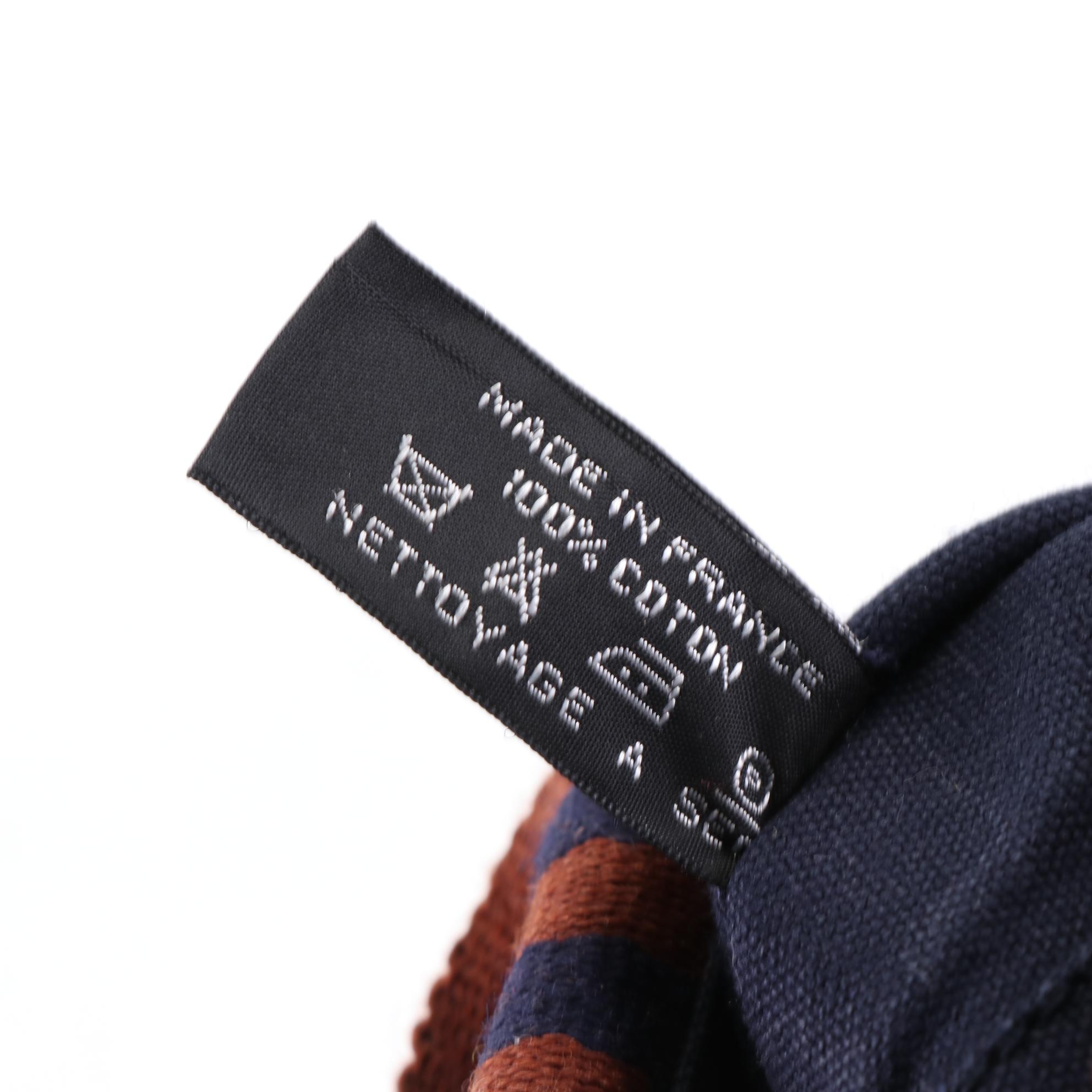 Hermès Fourre Tout PM Bag in Navy Cotton Canvas