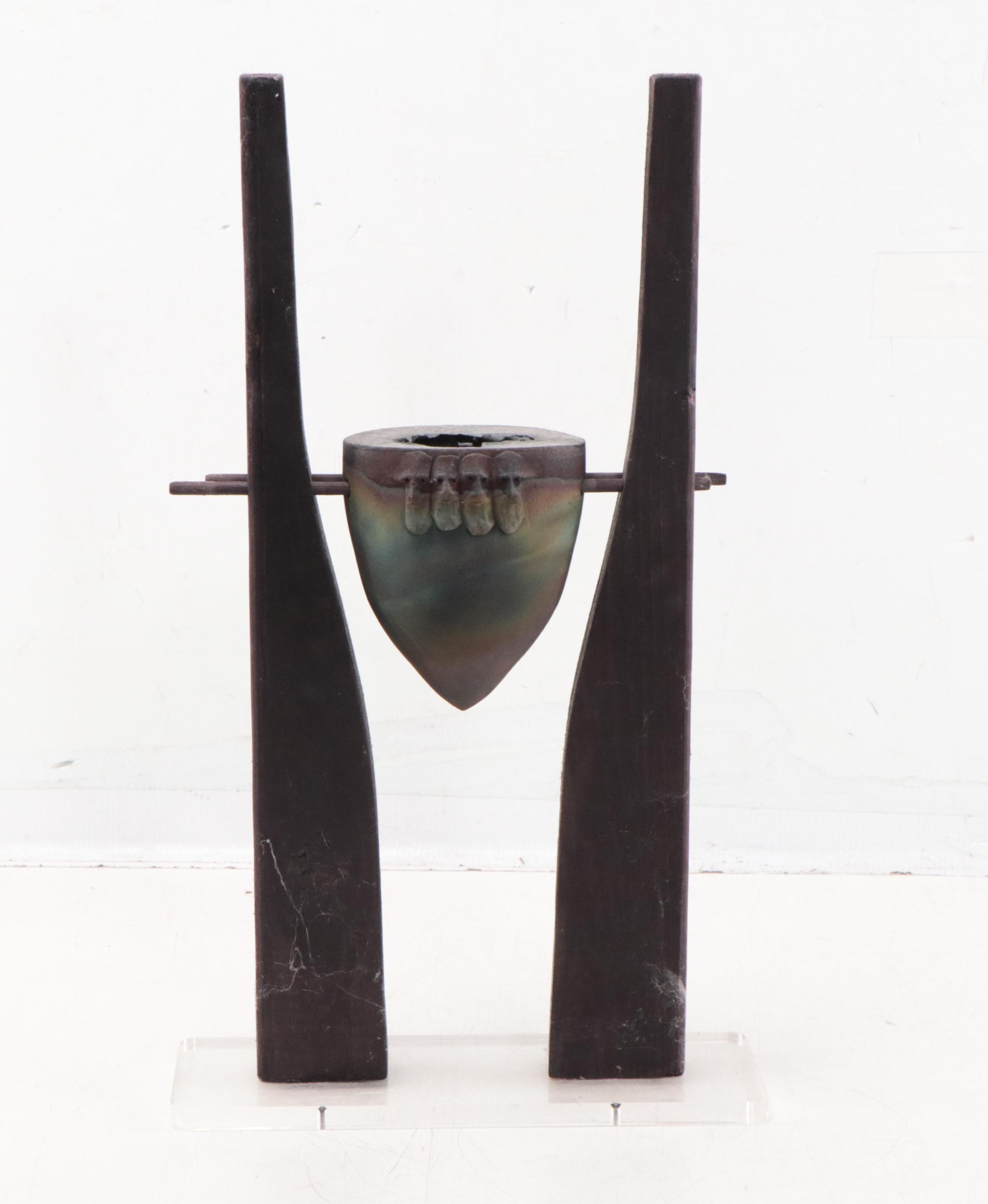 Phile Mundt Raku Ceramic Sculpture