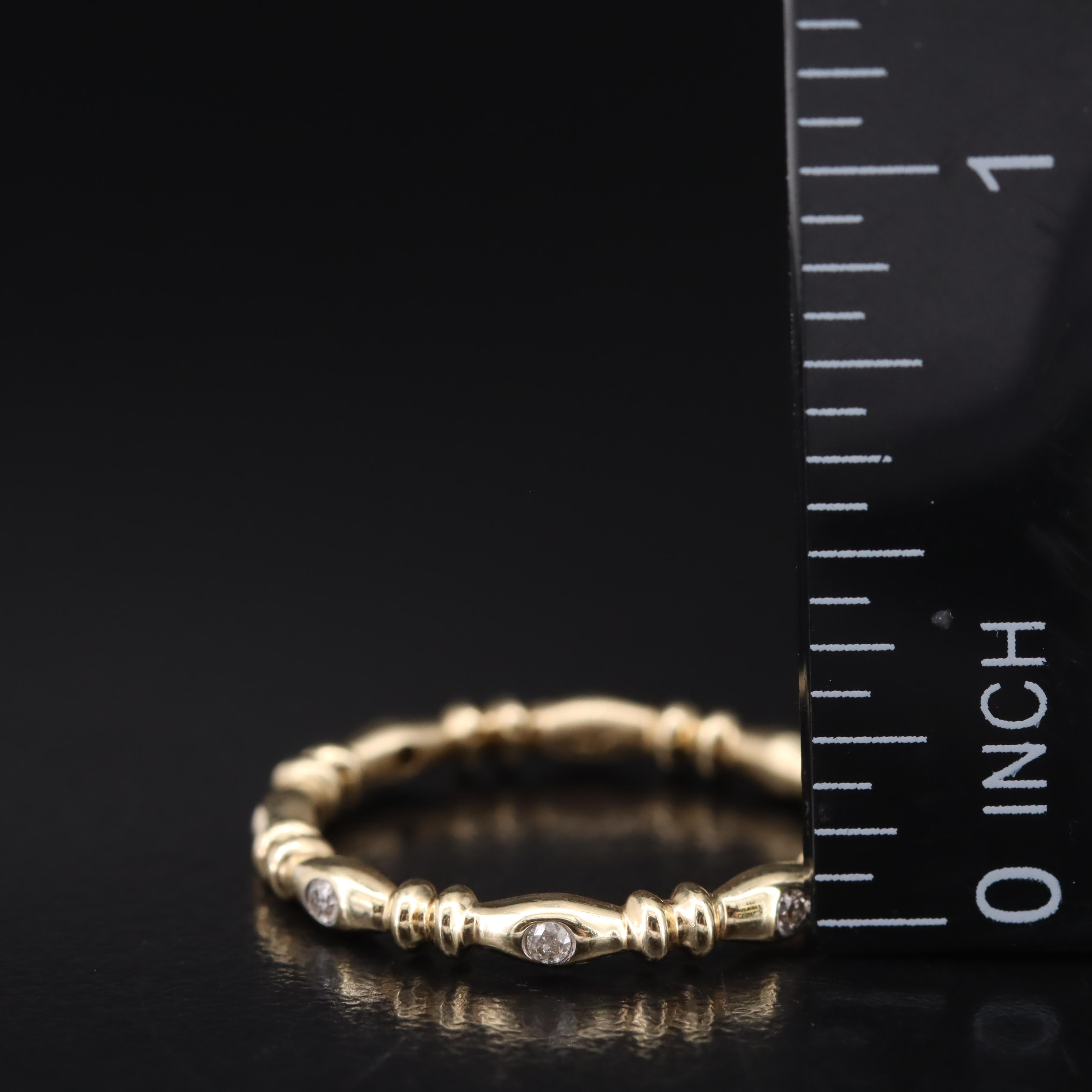 14K 0.07 CTW Diamond Band