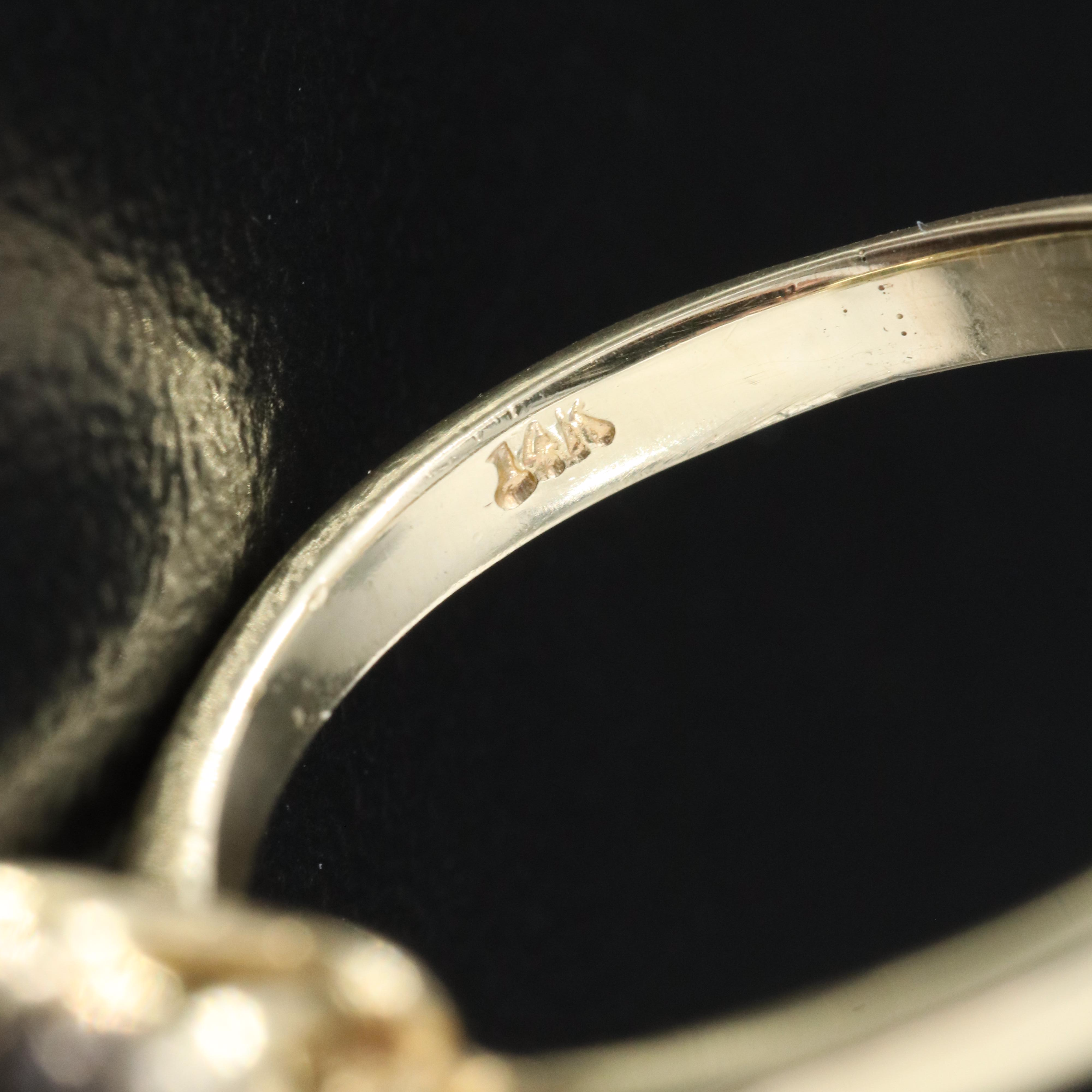 14K 1.25 Emerald and Diamond Ring