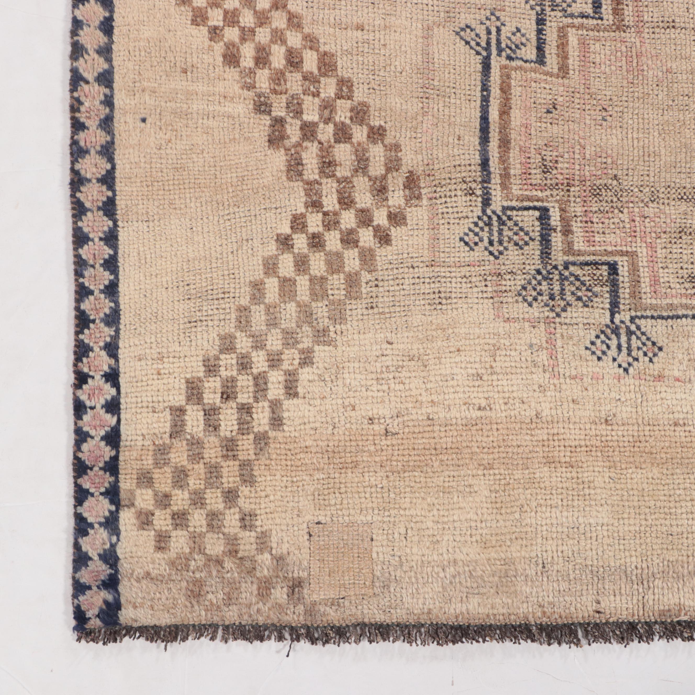 5' x 7'6 Hand-Knotted Signed Afghan Khotan Area Rug