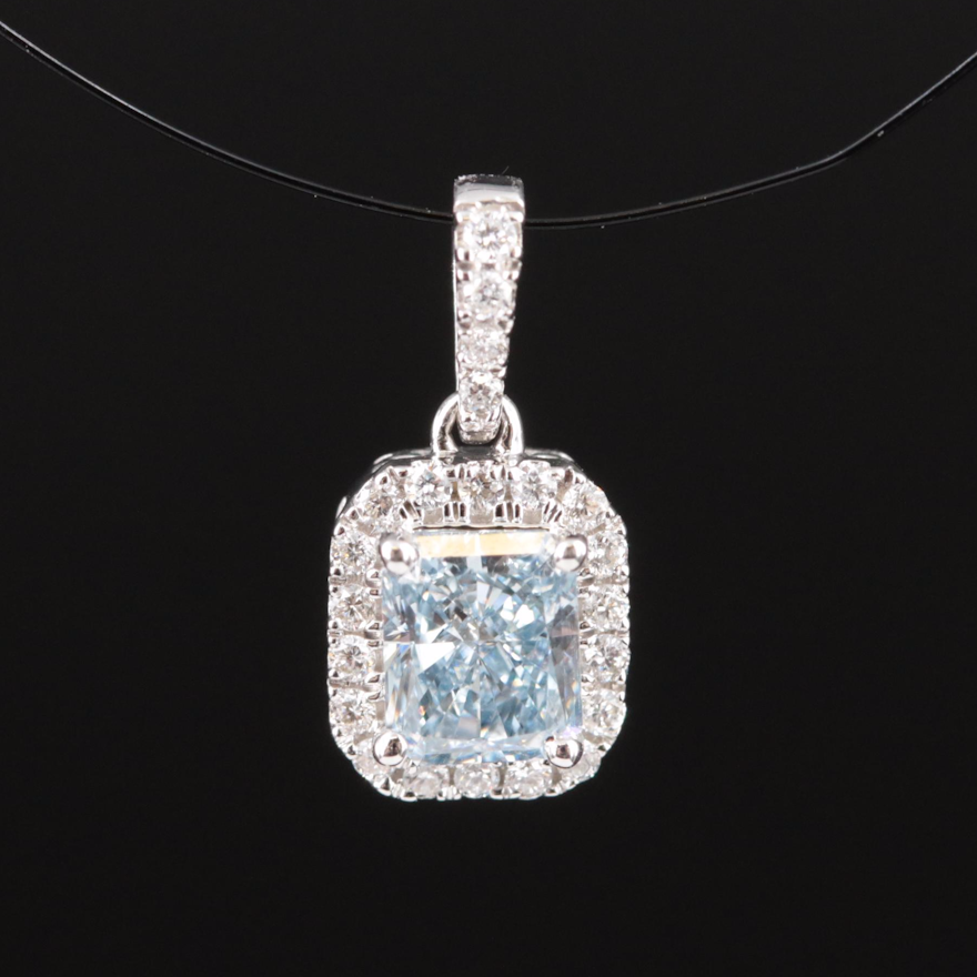 14K 0.60 CTW Lab Grown Diamond Pendant