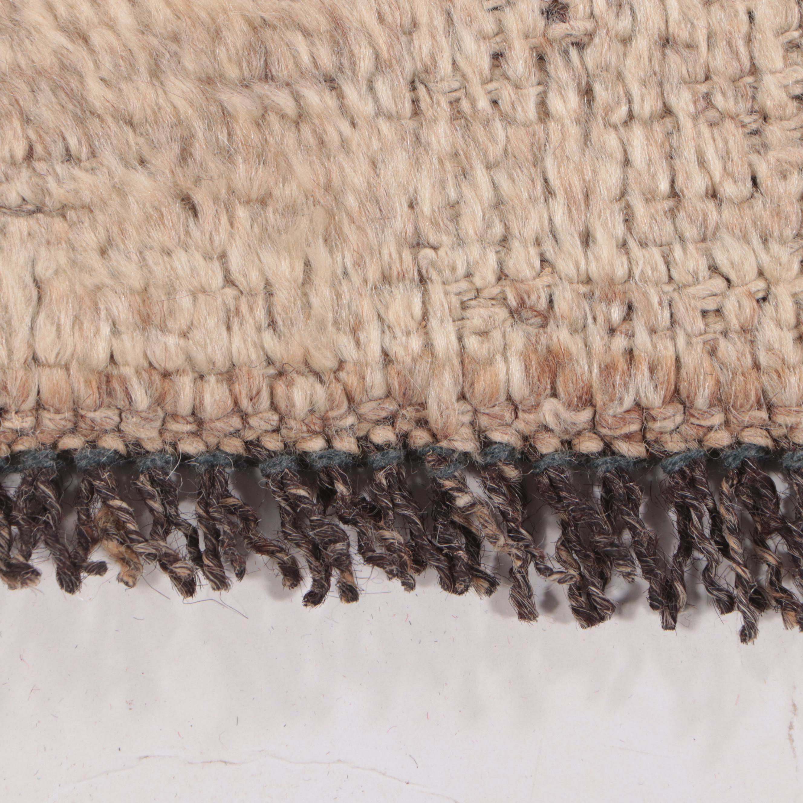 5' x 7'6 Hand-Knotted Signed Afghan Khotan Area Rug