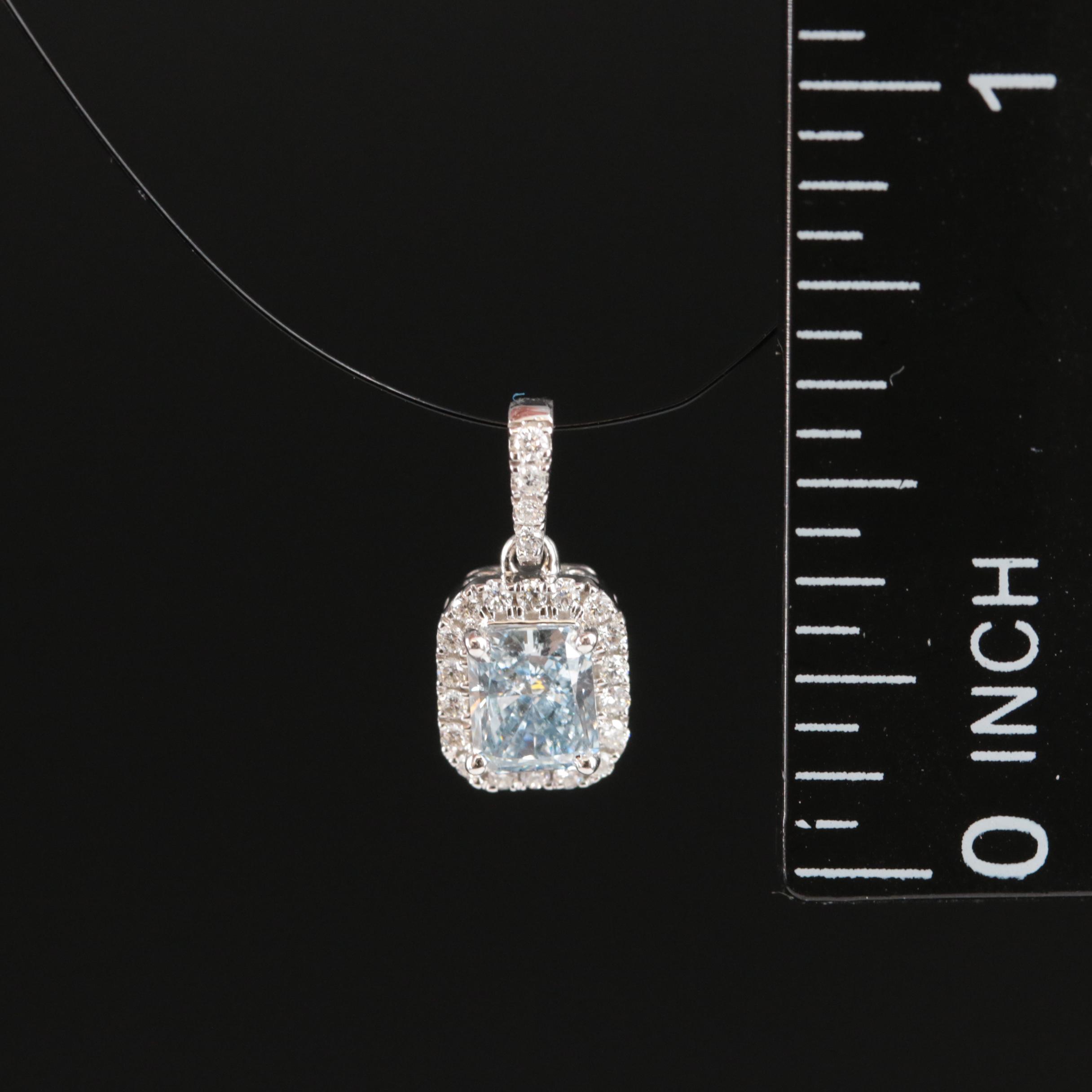 14K 0.60 CTW Lab Grown Diamond Pendant