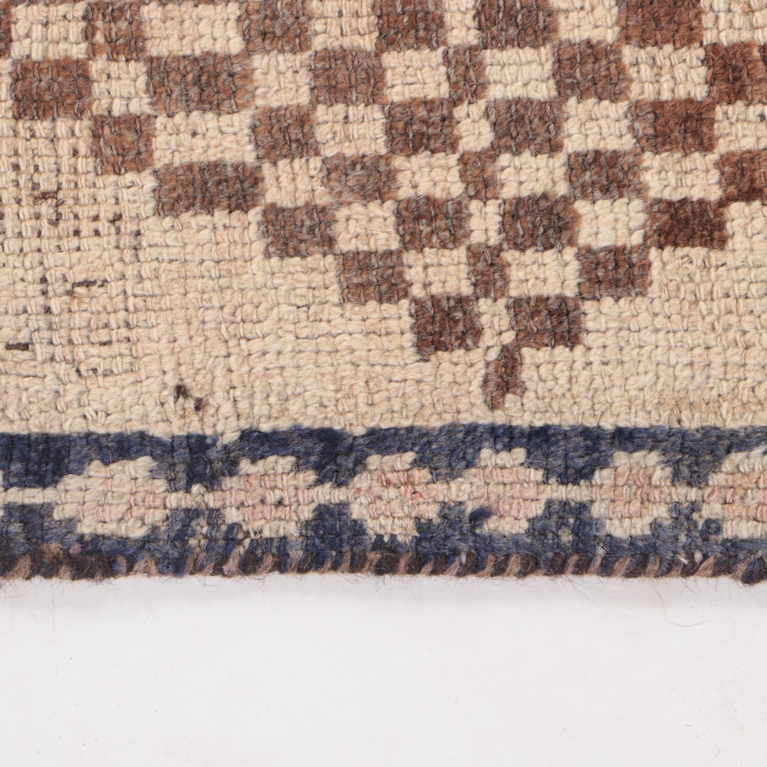 5' x 7'6 Hand-Knotted Signed Afghan Khotan Area Rug