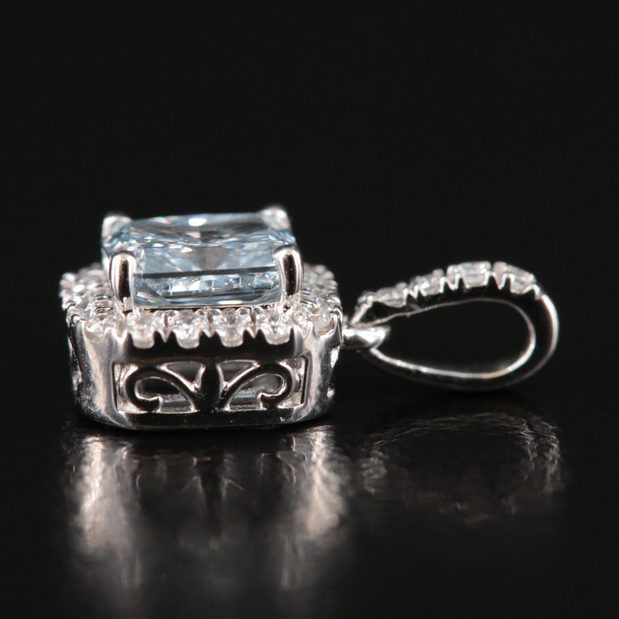 14K 0.60 CTW Lab Grown Diamond Pendant