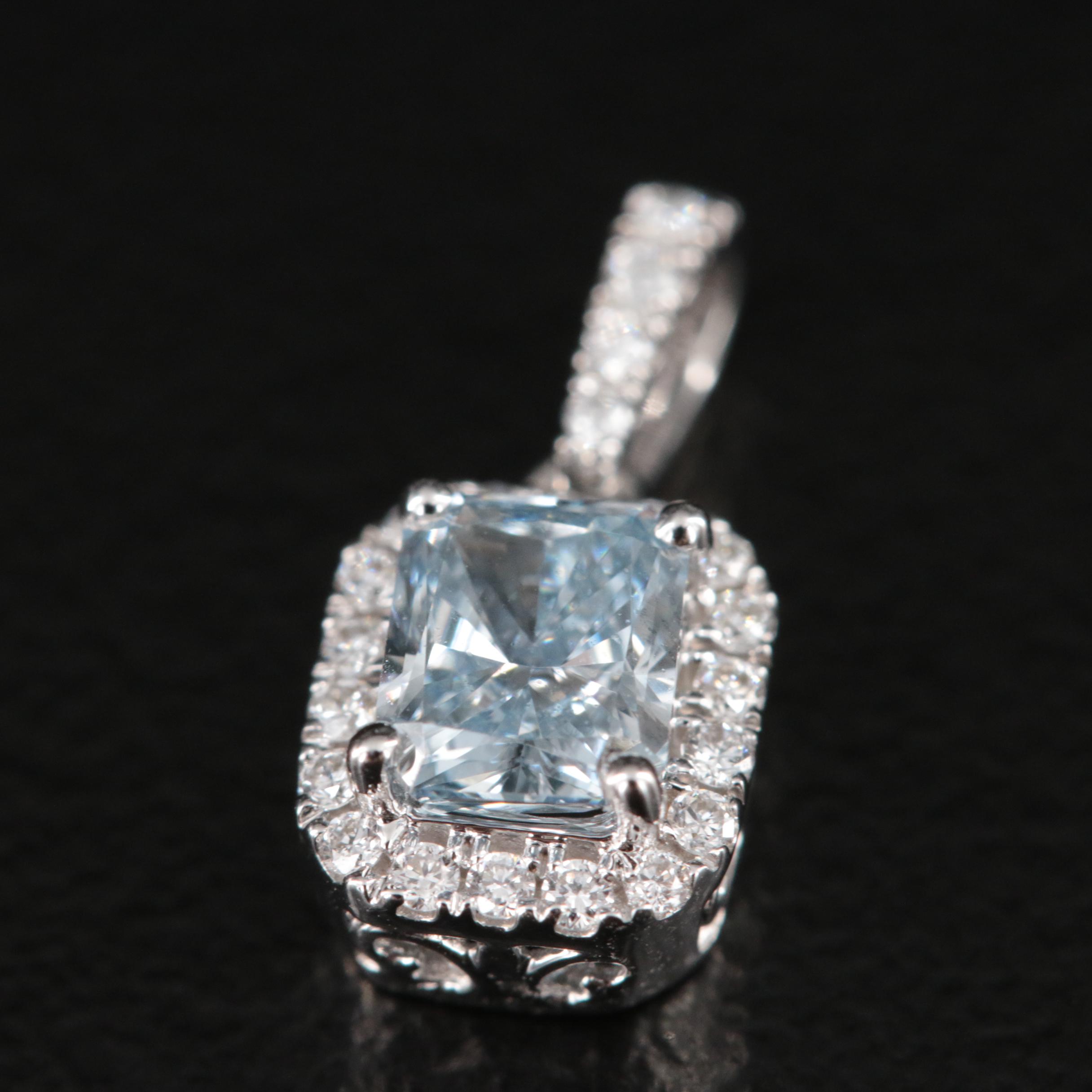 14K 0.60 CTW Lab Grown Diamond Pendant