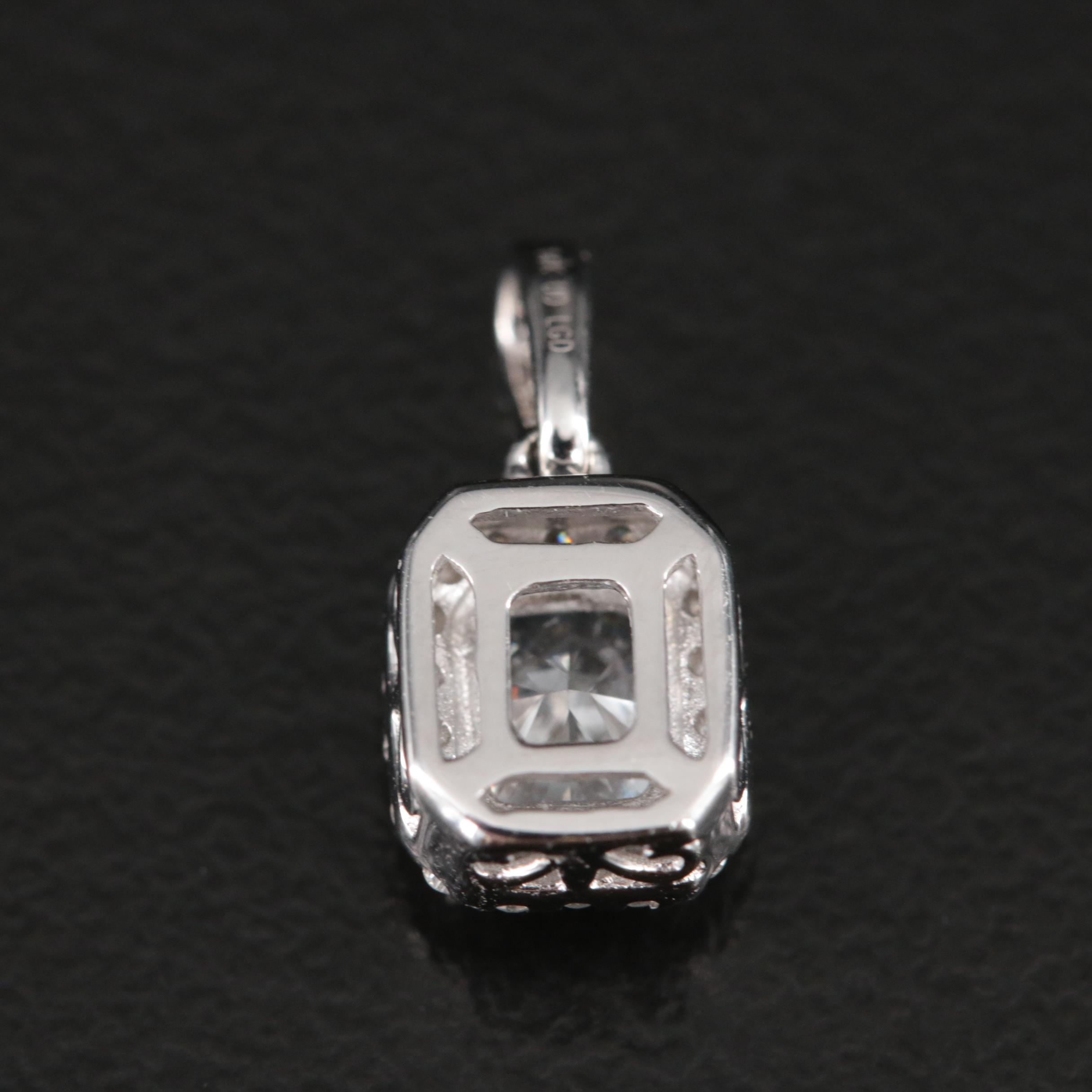 14K 0.60 CTW Lab Grown Diamond Pendant