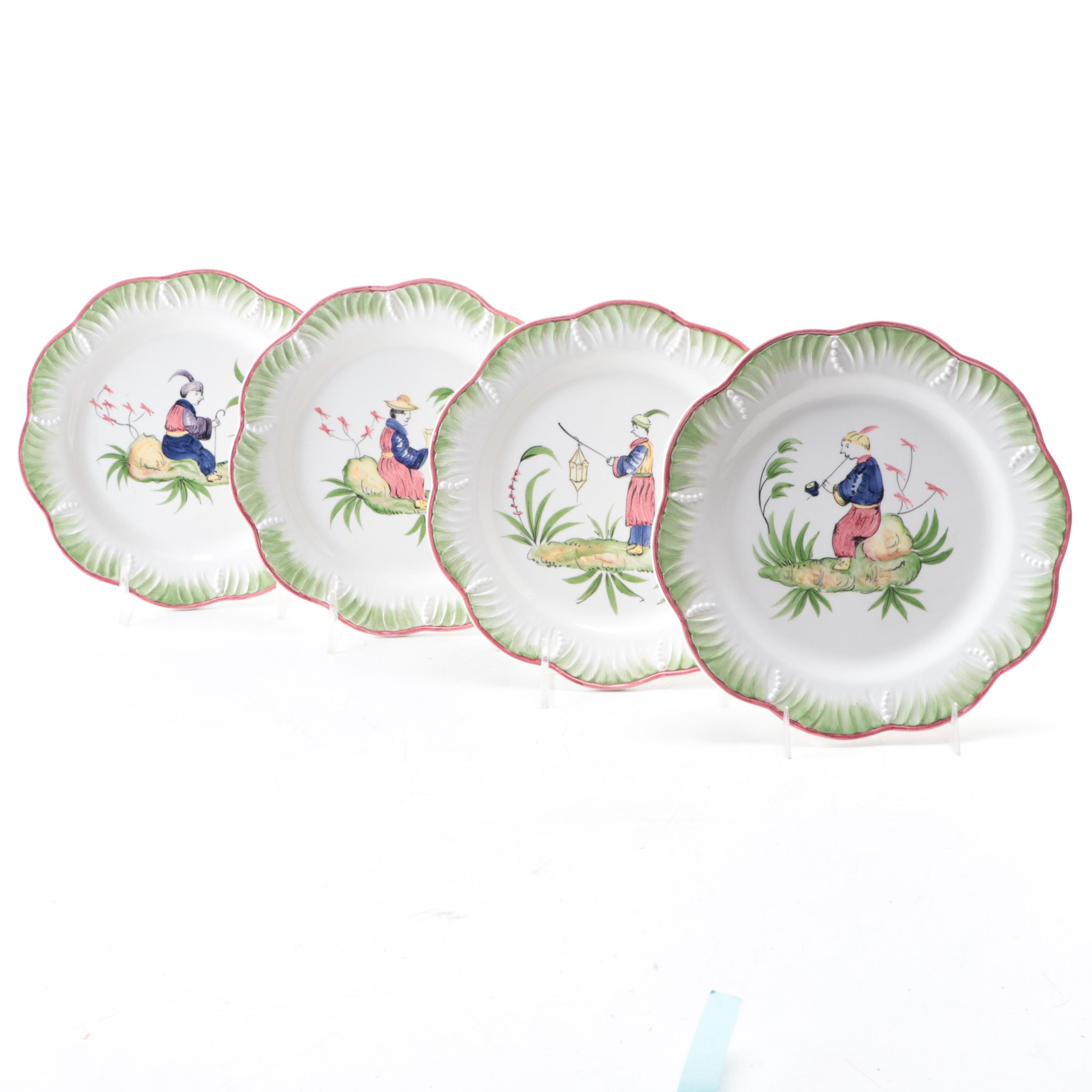 Italian Faïence Chinoiserie Style Plates