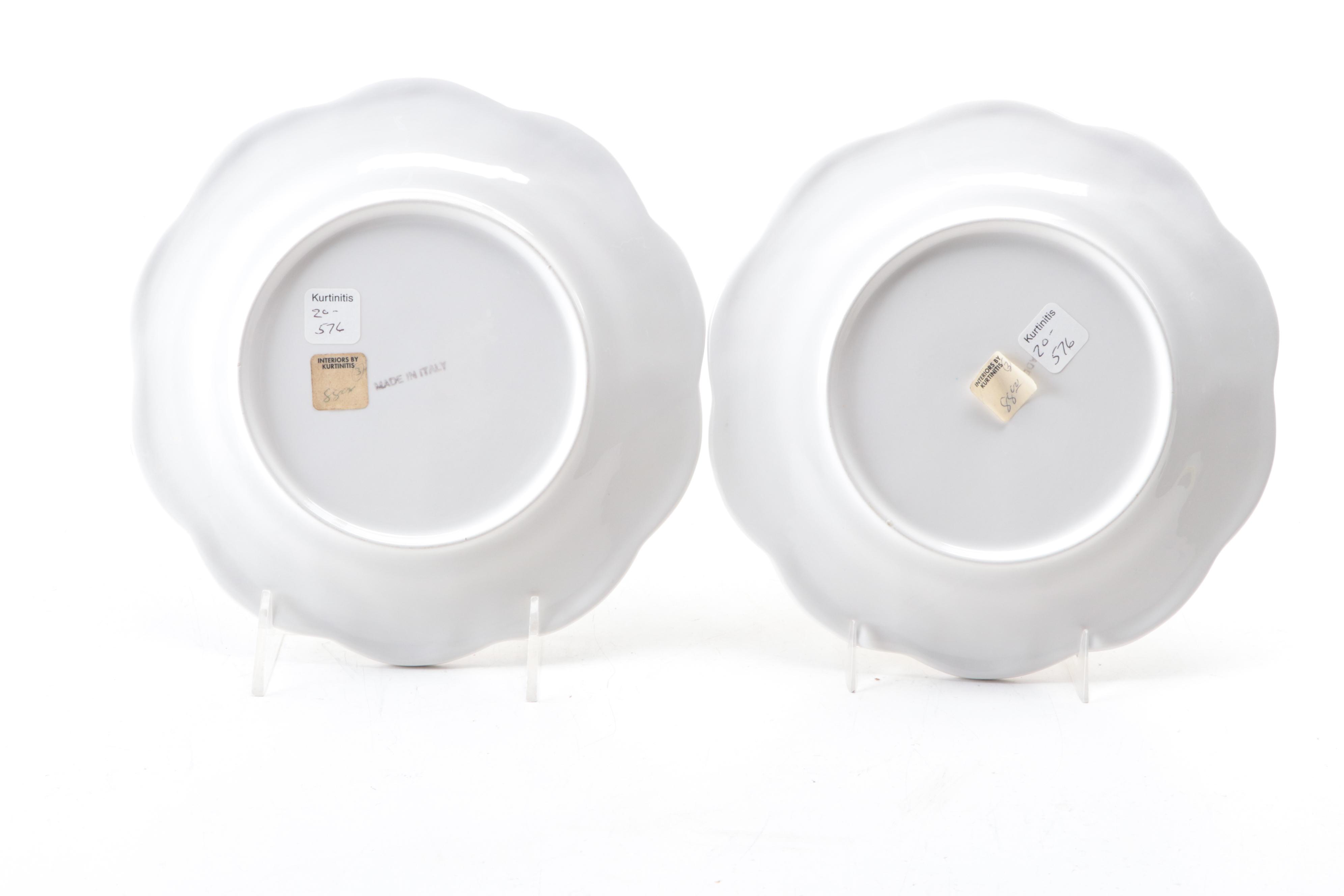 Italian Faïence Chinoiserie Style Plates