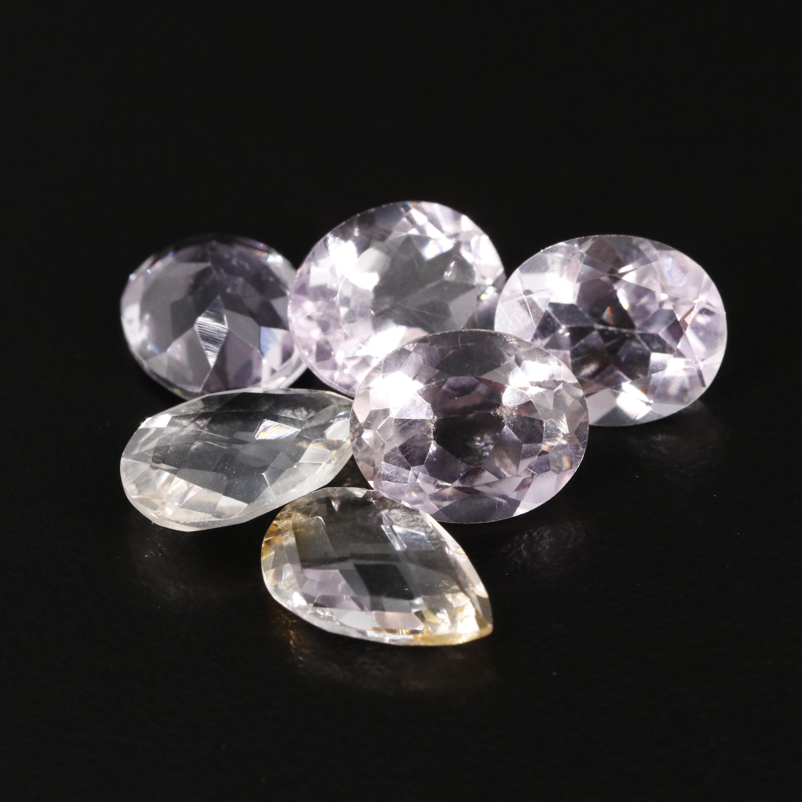 Loose 17.71 CTW Amethyst and Citrine Lot