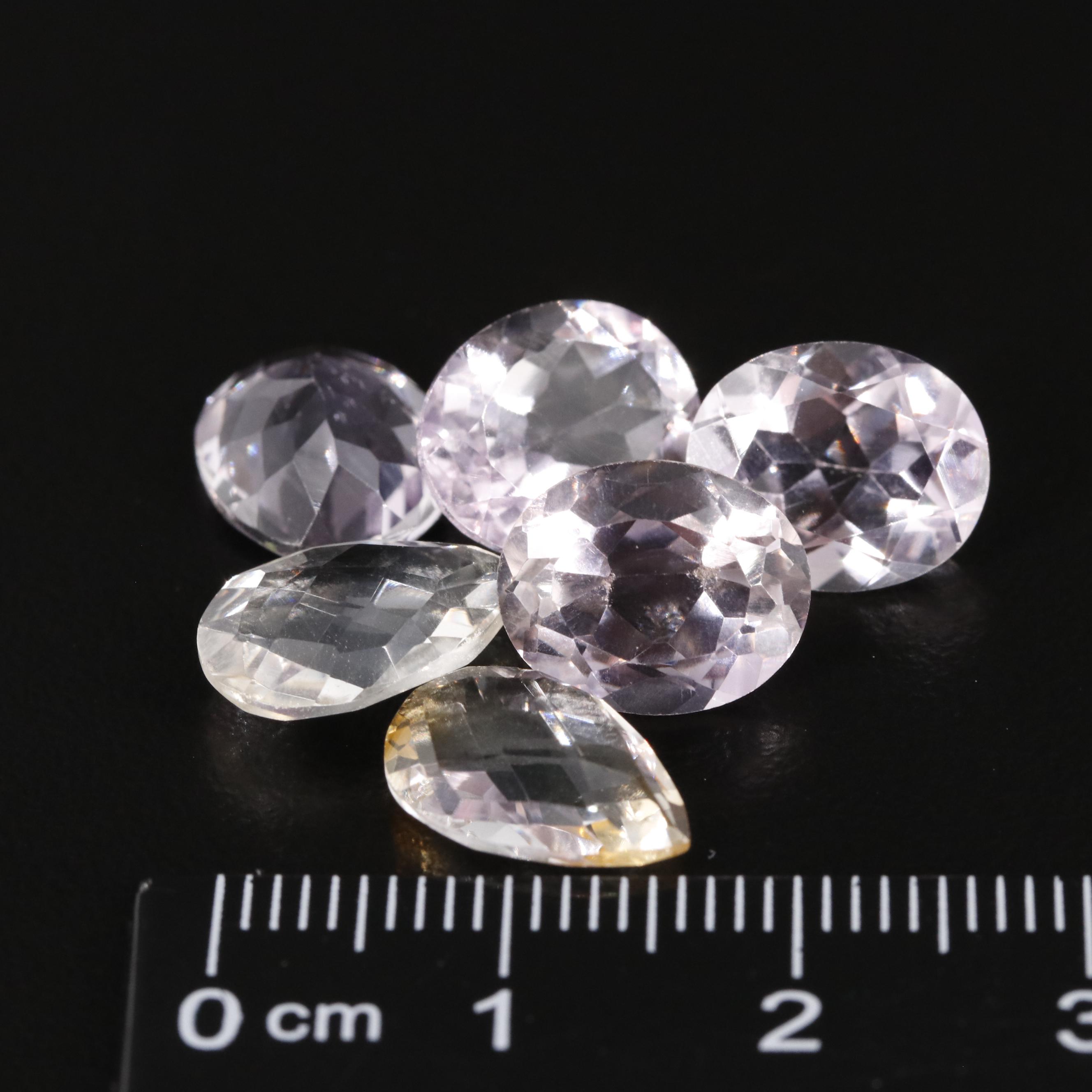 Loose 17.71 CTW Amethyst and Citrine Lot