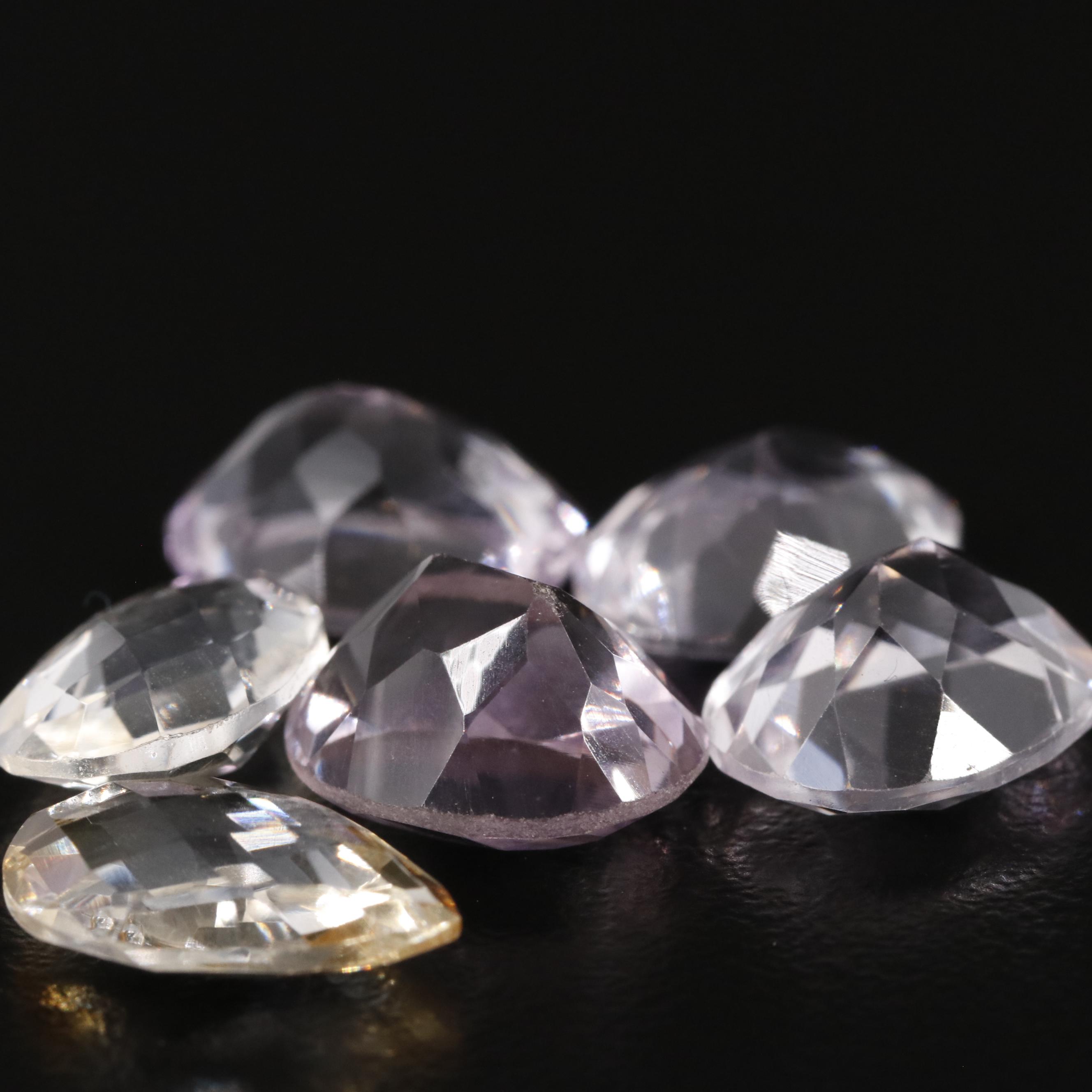 Loose 17.71 CTW Amethyst and Citrine Lot