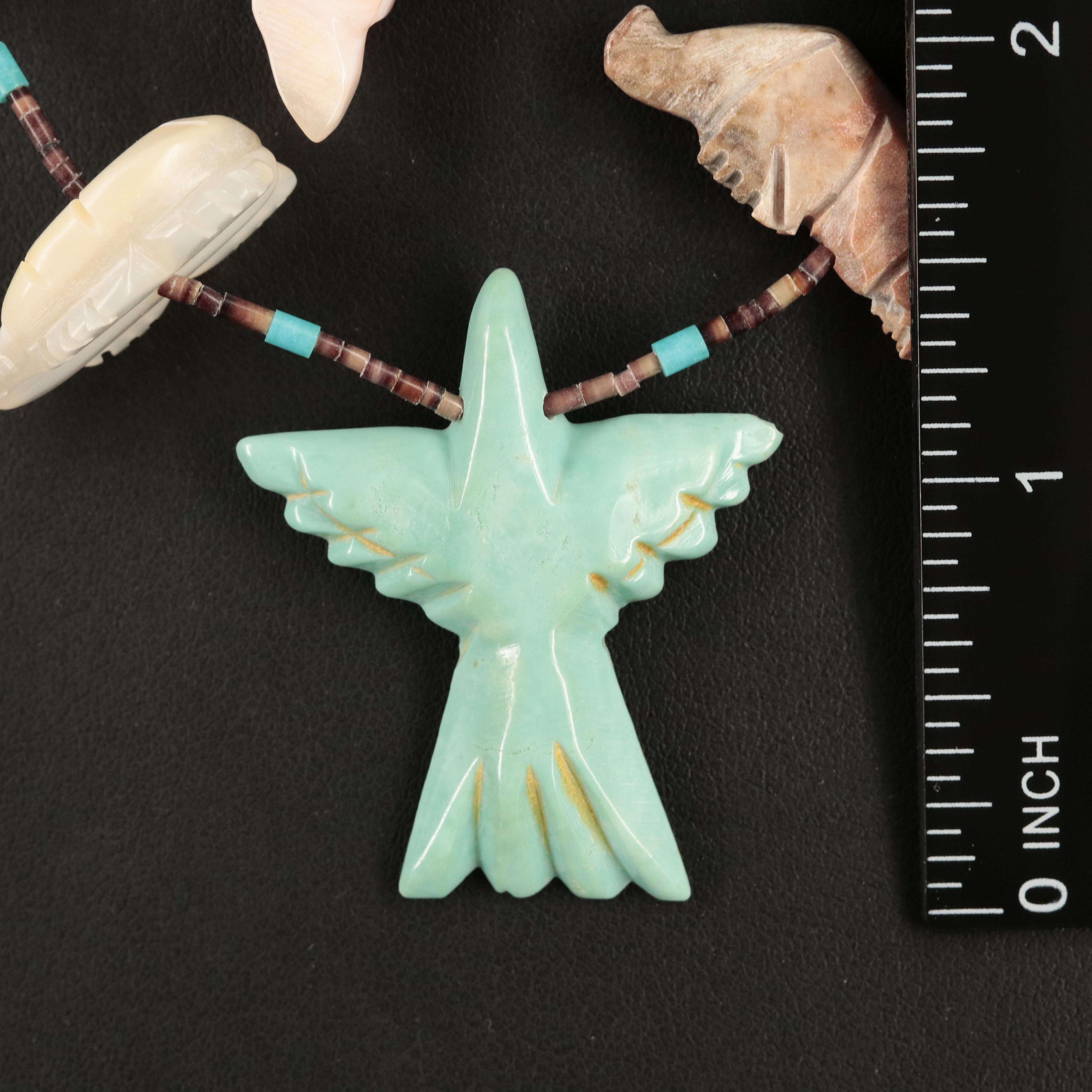 Zuni Double Strand Fetish Necklace