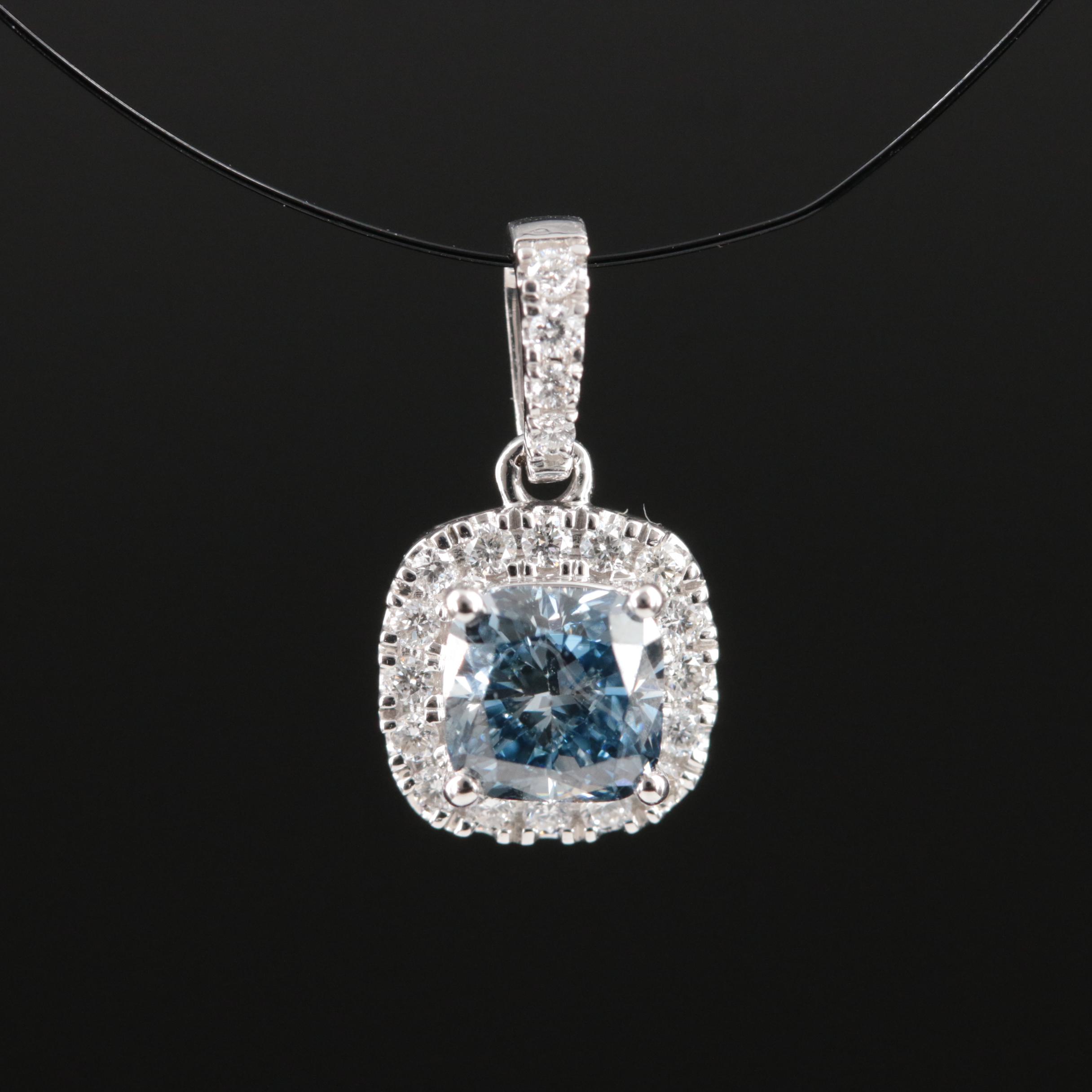 14K 0.62 CTW Lab Grown Diamond Pendant
