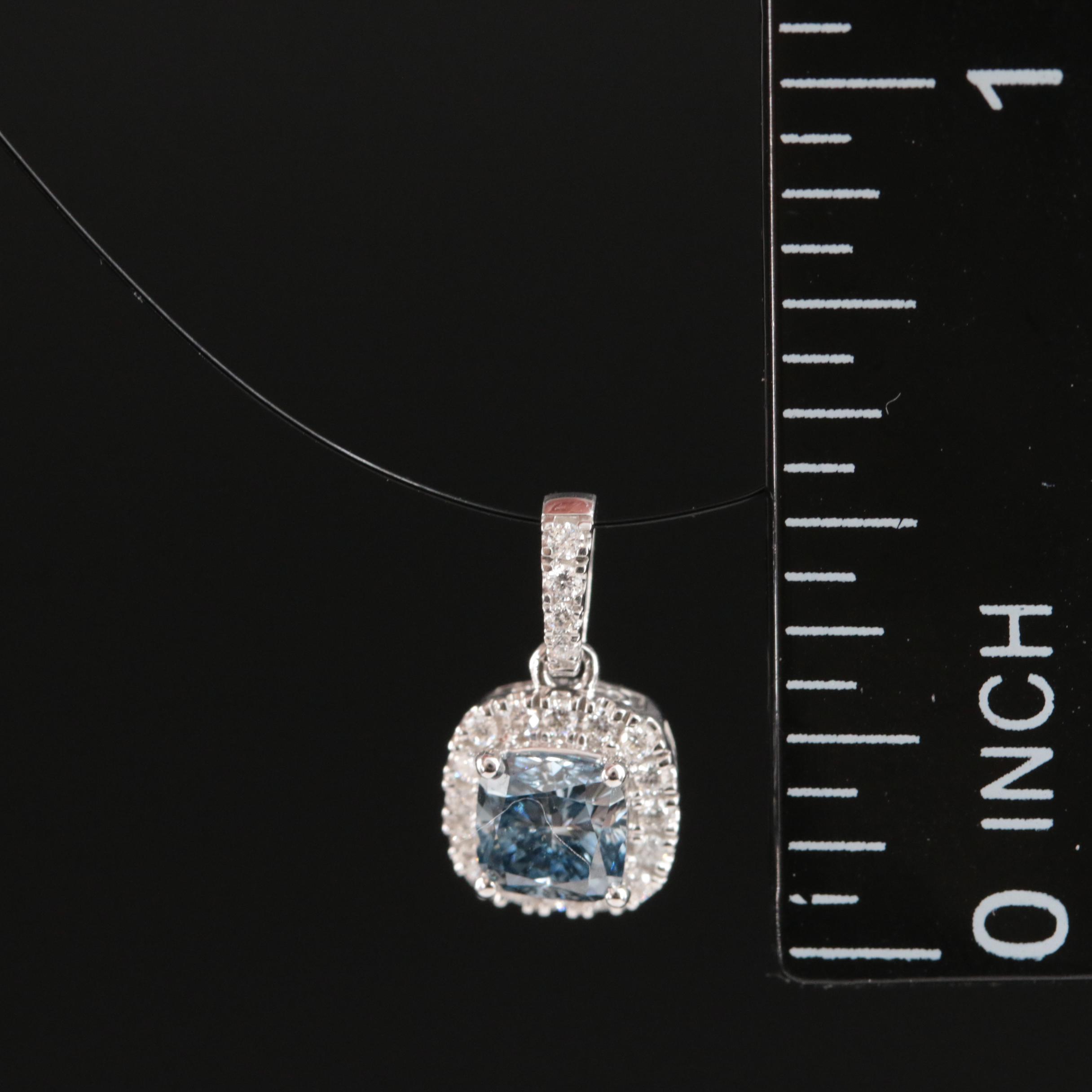 14K 0.62 CTW Lab Grown Diamond Pendant
